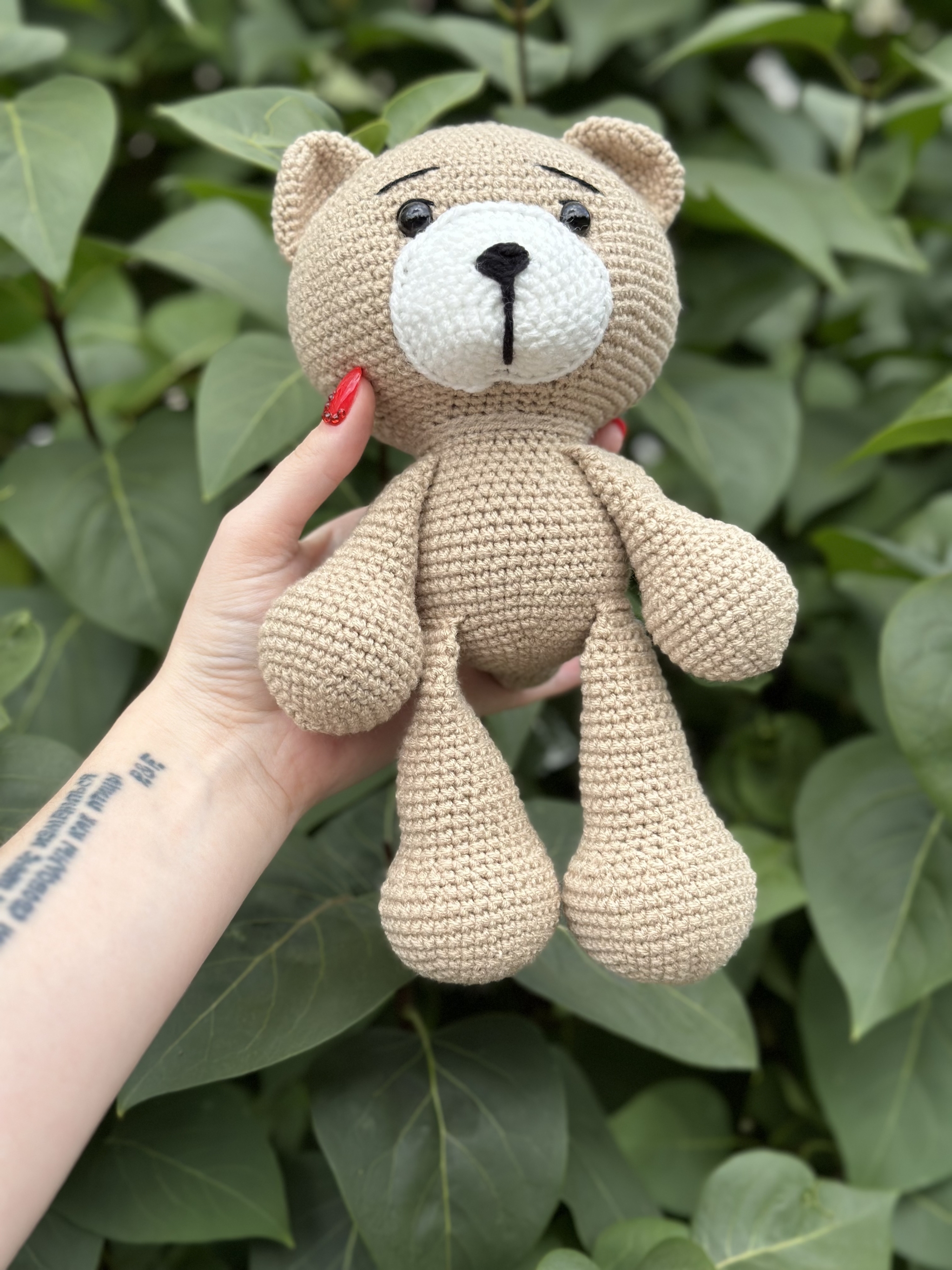 bear - My, Needlework, Needlework without process, Toys, Knitting, Crochet, Soft toy, With your own hands, The Bears, Order, Longpost