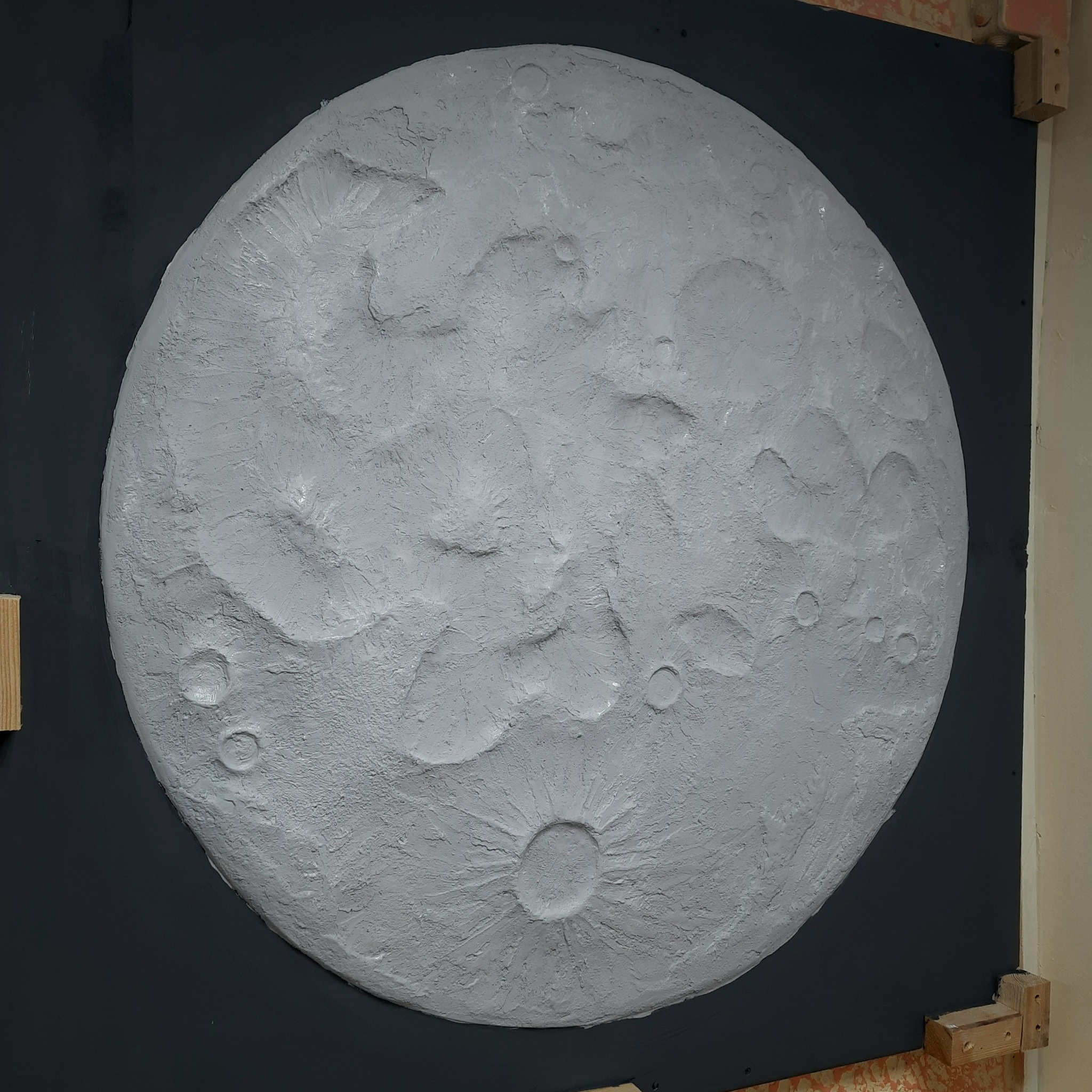 Like the moon from Rotband) - My, Bas-relief, Video, Needlework with process, How is it done, Vertical video, Longpost