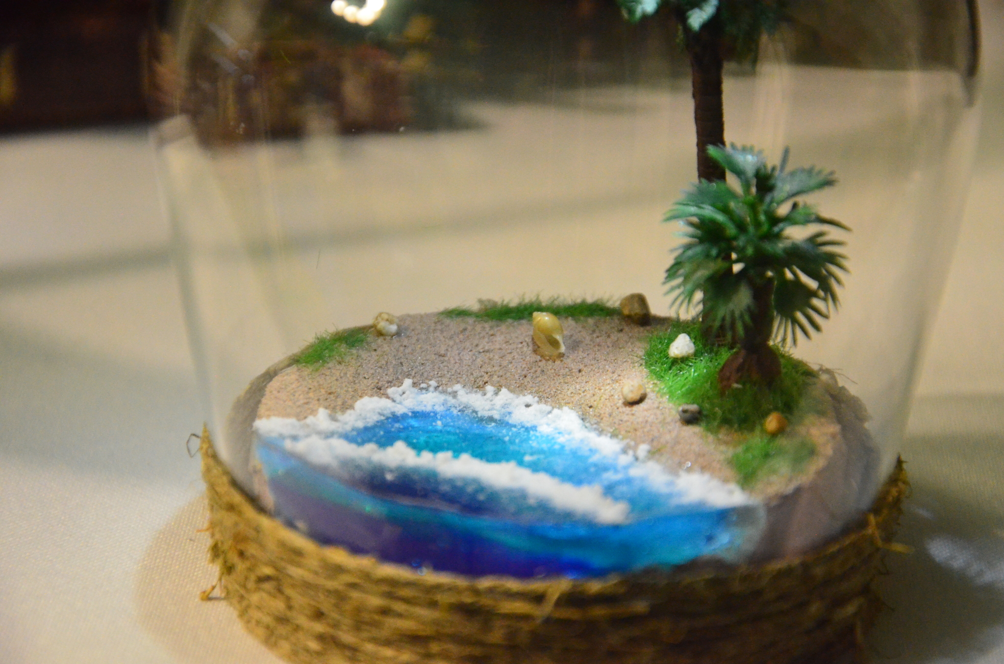 Candlestick made from a glass | Mini diorama beach | DIY - My, Decor, Design, Idea, Master Class, With your own hands, Epoxy resin, Miniature, Mystic, Magic, Art, Creation, Handmade, Magic, Needlework with process, Longpost