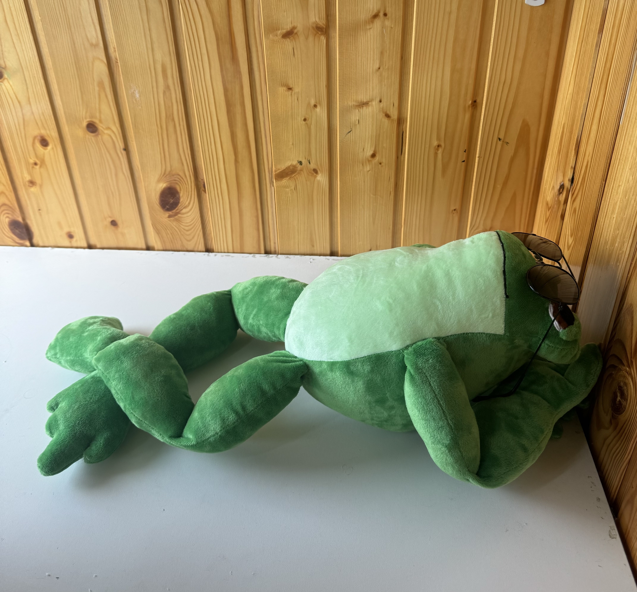 I sewed a frog - My, Toad, With your own hands, Handmade, Soft toy, Longpost, Needlework without process