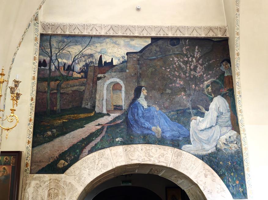 Unique frescoes by Pavel Korin, which are not even allowed to be photographed: where and how you can see them - Museum, Cryptocurrency, sights, Monument, Architecture, Local history, Painting, Temple, Video, Youtube, Longpost