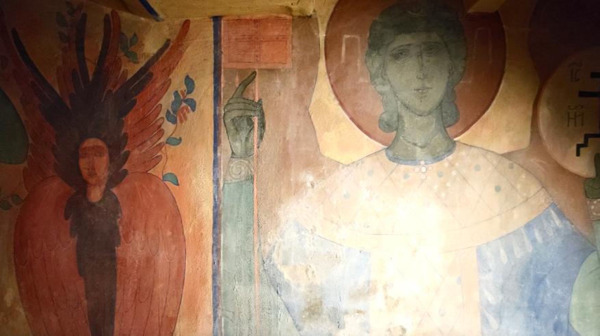 Unique frescoes by Pavel Korin, which are not even allowed to be photographed: where and how you can see them - Museum, Cryptocurrency, sights, Monument, Architecture, Local history, Painting, Temple, Video, Youtube, Longpost