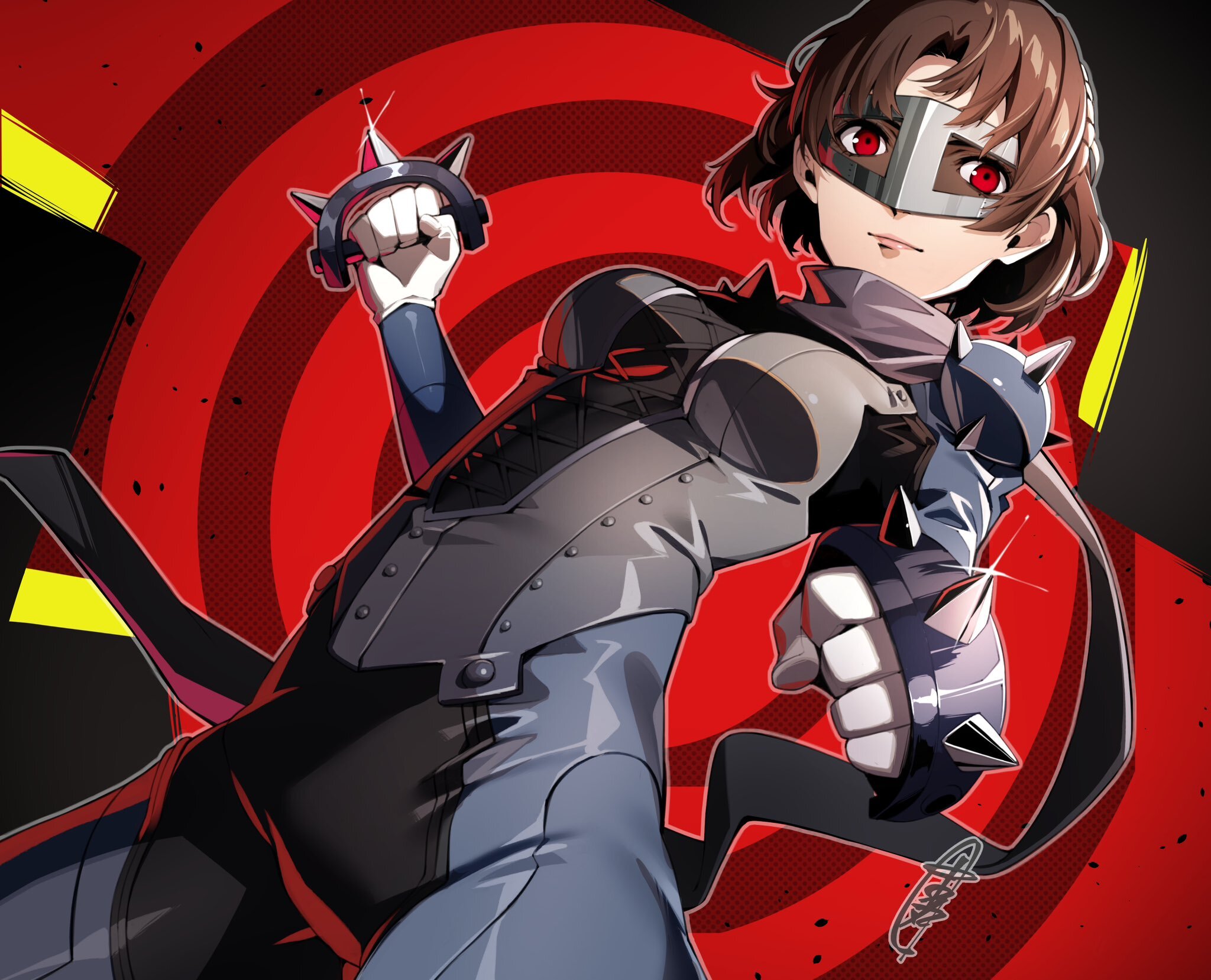 Queen - Арт, Аниме, Anime Art, Persona, Persona 5, Niijima Makoto, Game Art, Игры