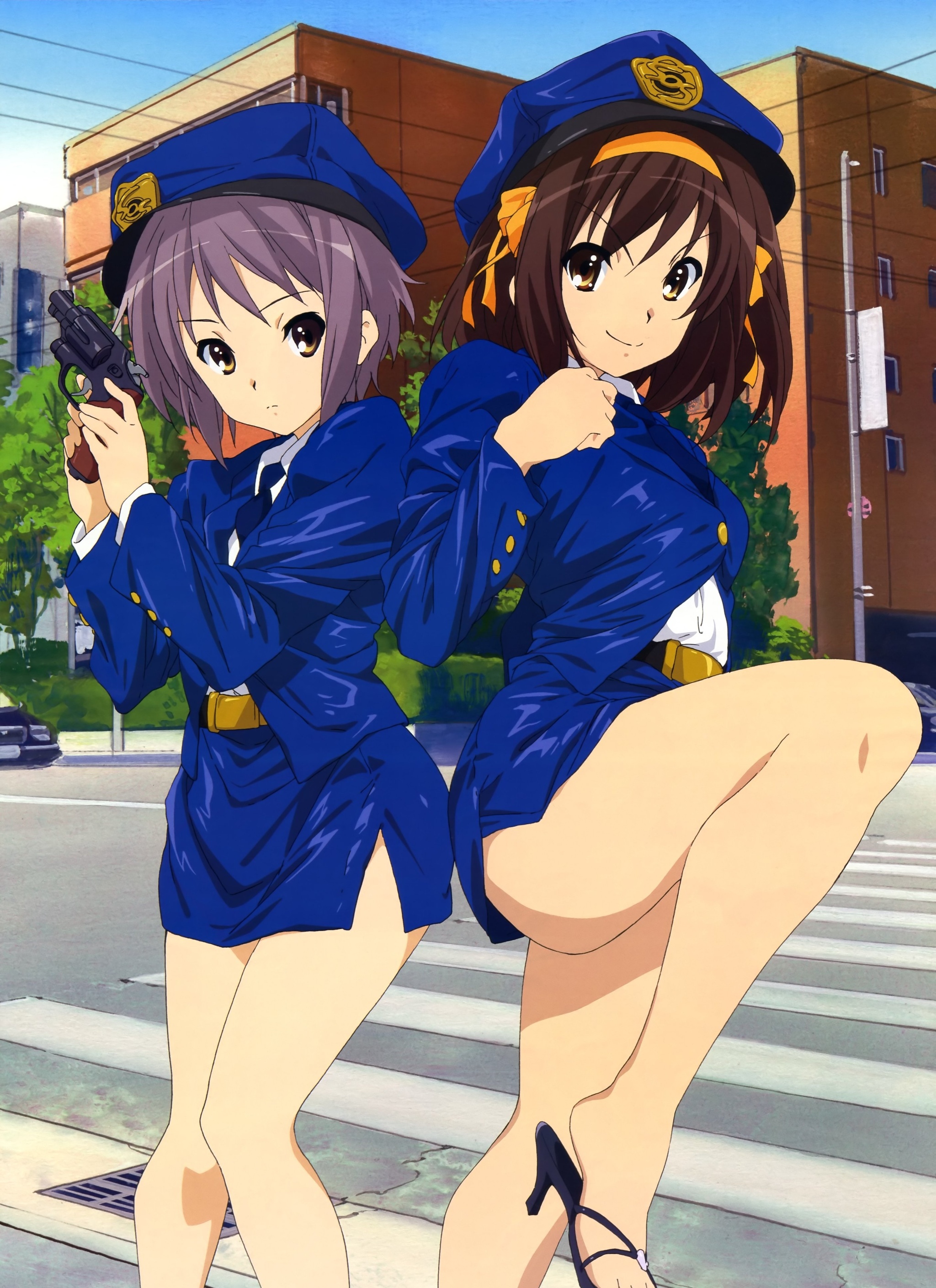 Вы арестованы - Аниме, Anime Art, Suzumiya Haruhi, Nagato Yuki, Suzumiya Haruhi no Yuuutsu