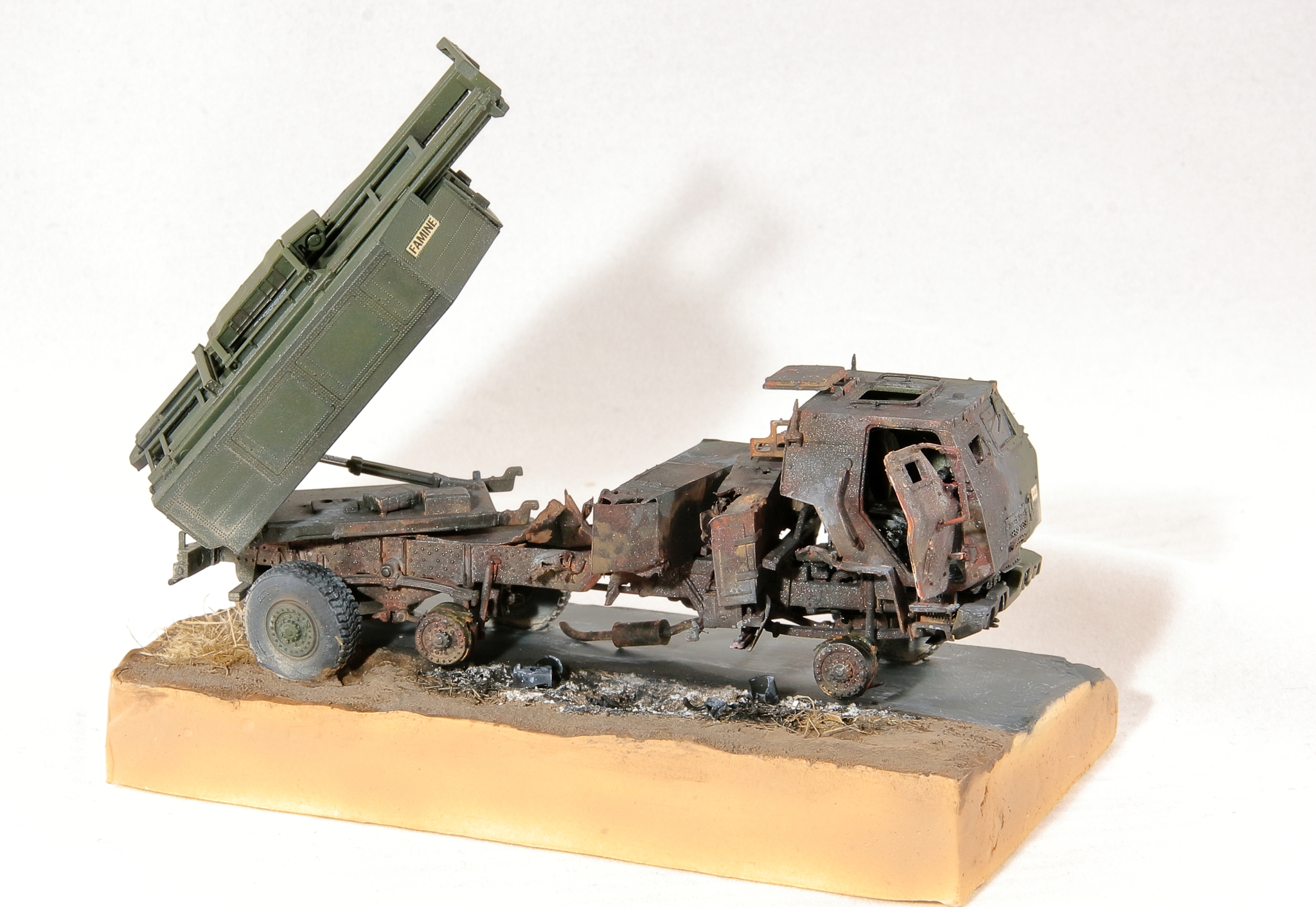 Roadside Picnic - My, Collecting, Stand modeling, Scale model, Modeling, Military equipment, M142 HIMARS, Longpost