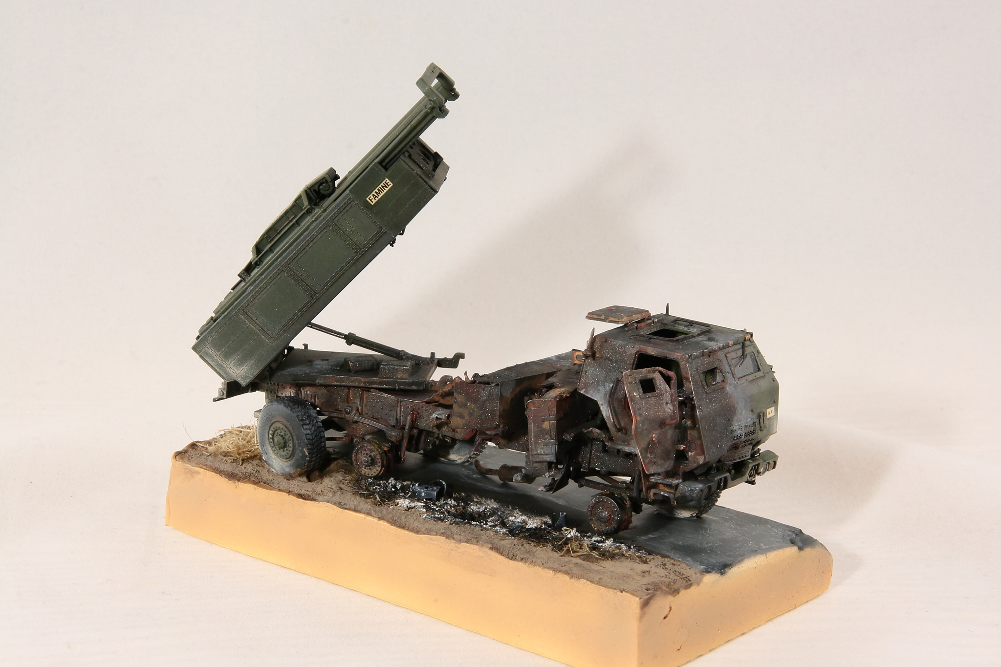 Roadside Picnic - My, Collecting, Stand modeling, Scale model, Modeling, Military equipment, M142 HIMARS, Longpost