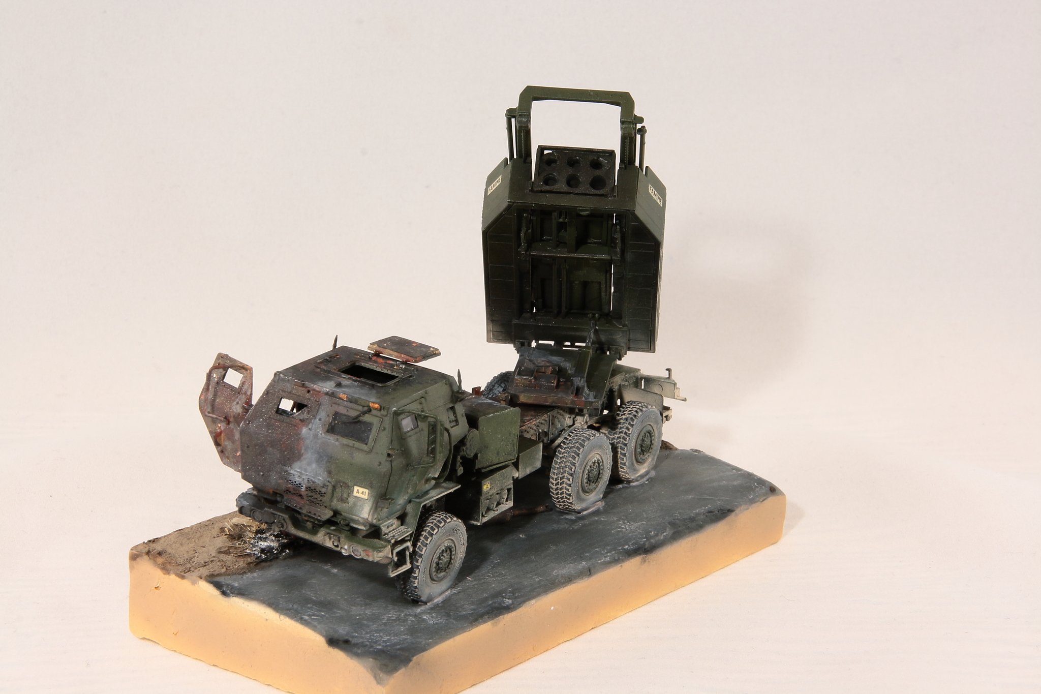 Roadside Picnic - My, Collecting, Stand modeling, Scale model, Modeling, Military equipment, M142 HIMARS, Longpost