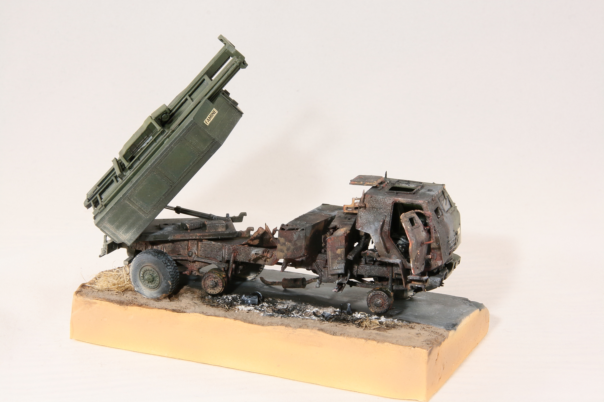 Roadside Picnic - My, Collecting, Stand modeling, Scale model, Modeling, Military equipment, M142 HIMARS, Longpost