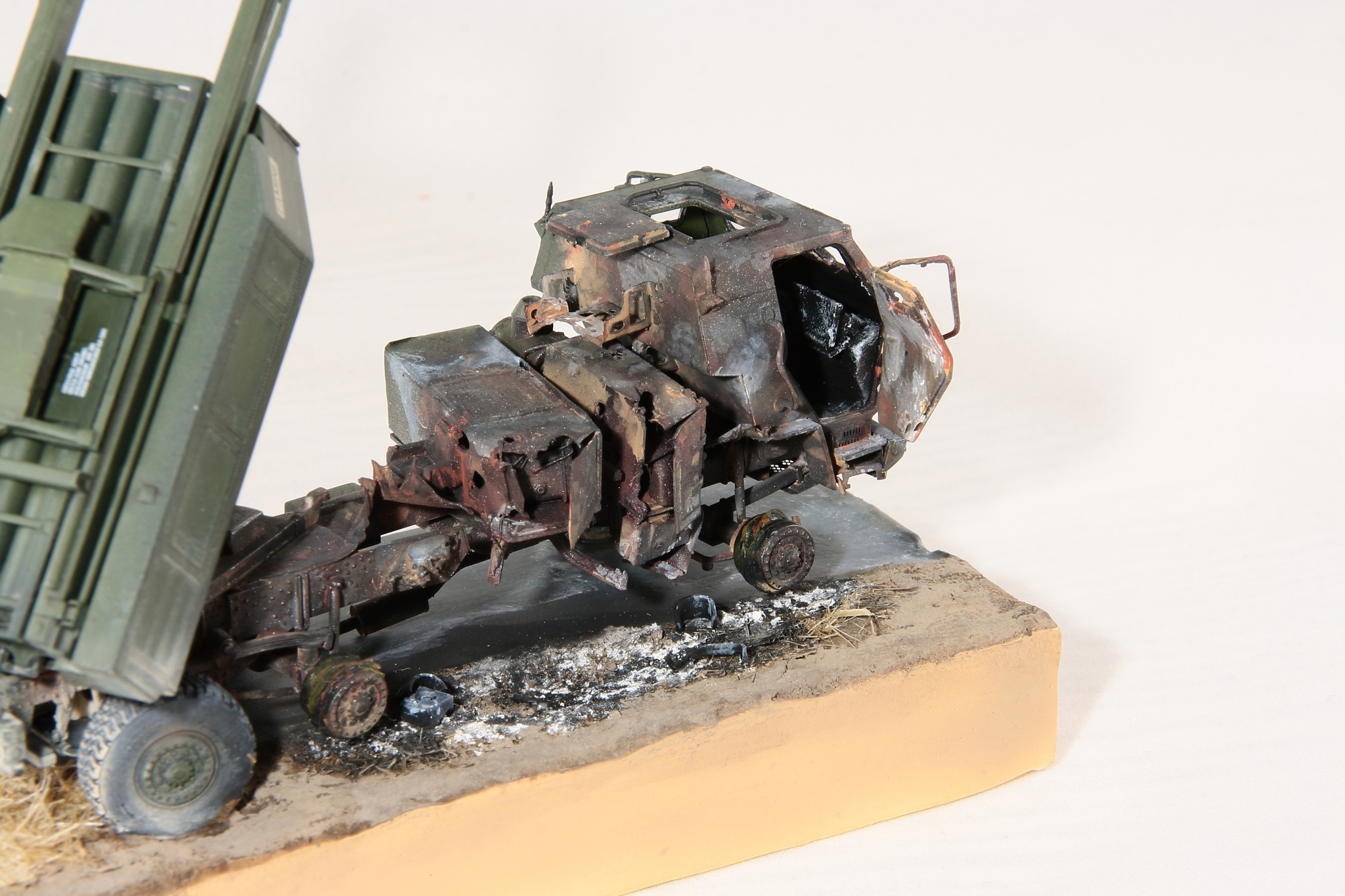 Roadside Picnic - My, Collecting, Stand modeling, Scale model, Modeling, Military equipment, M142 HIMARS, Longpost