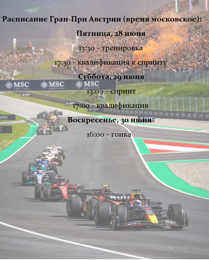 Austrian Grand Prix: interesting facts about the track and weekend schedule (28.06.24-30.06.24) - Автоспорт, Formula 1, Race, Austria, Red bull, Max Verstappen, Gravel, Facts, Events, Bull, Statistics, Schumacher, Lewis Hamilton, Nico Rosberg, Williams racing, Longpost