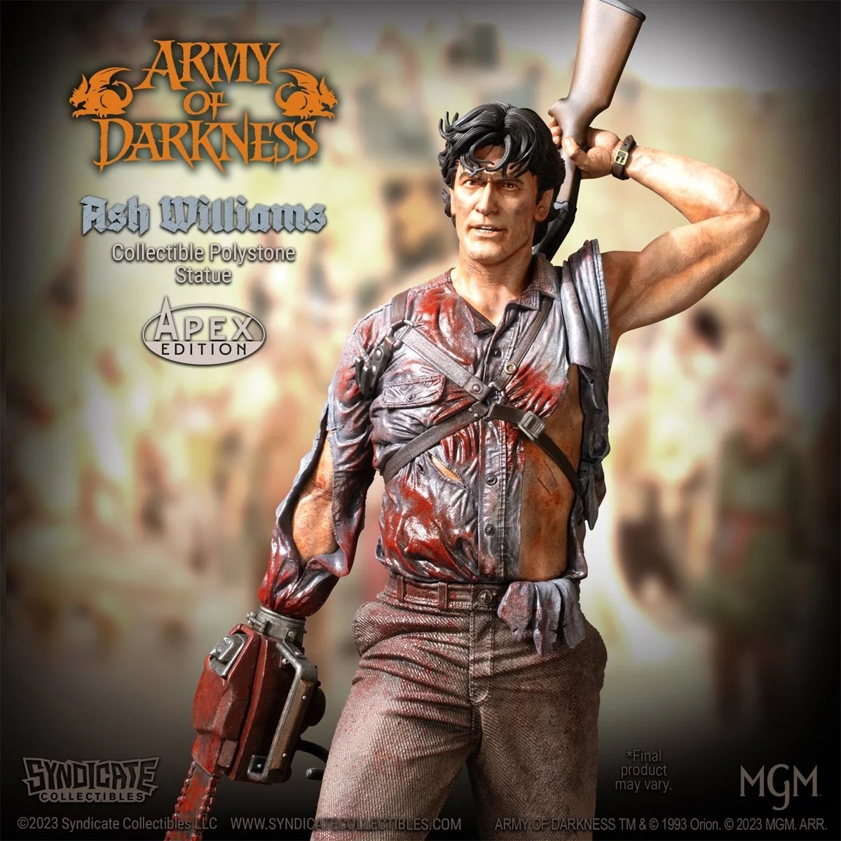 Ash from Syndicate Collectibles in 1/10 scale - Ash Williams, Evil Dead, Dark army, Figurines, Statuette, Diorama, Longpost