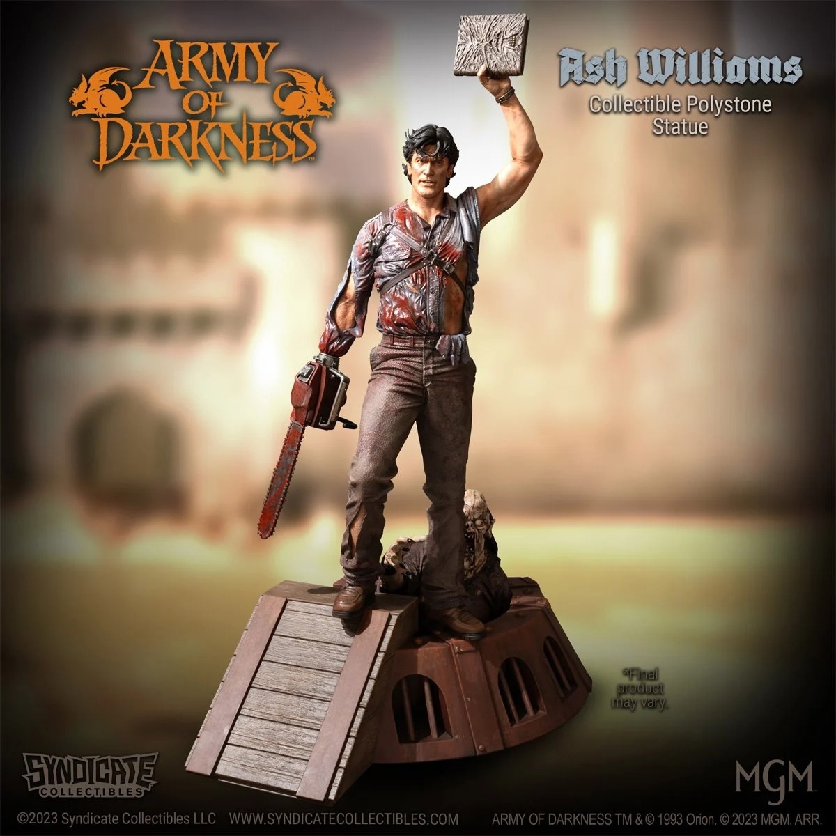 Ash from Syndicate Collectibles in 1/10 scale - Ash Williams, Evil Dead, Dark army, Figurines, Statuette, Diorama, Longpost