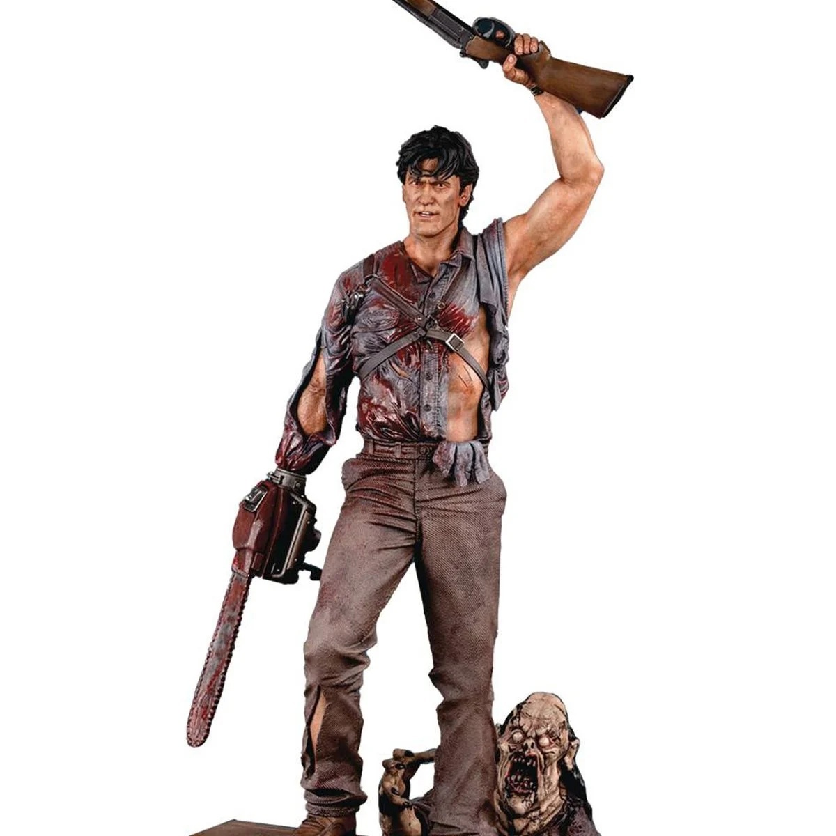 Ash from Syndicate Collectibles in 1/10 scale - Ash Williams, Evil Dead, Dark army, Figurines, Statuette, Diorama, Longpost