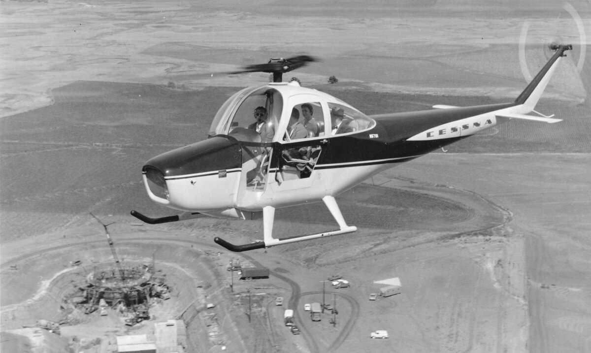 Helicopters from the company CESSNA - Aviation, Helicopter, Flight, civil Aviation, Helicopter pilots, Cessna, Pilot, Airplane, Aviation history, 50th, USA, Military equipment, Technics, Rarity, Video, Youtube, Longpost