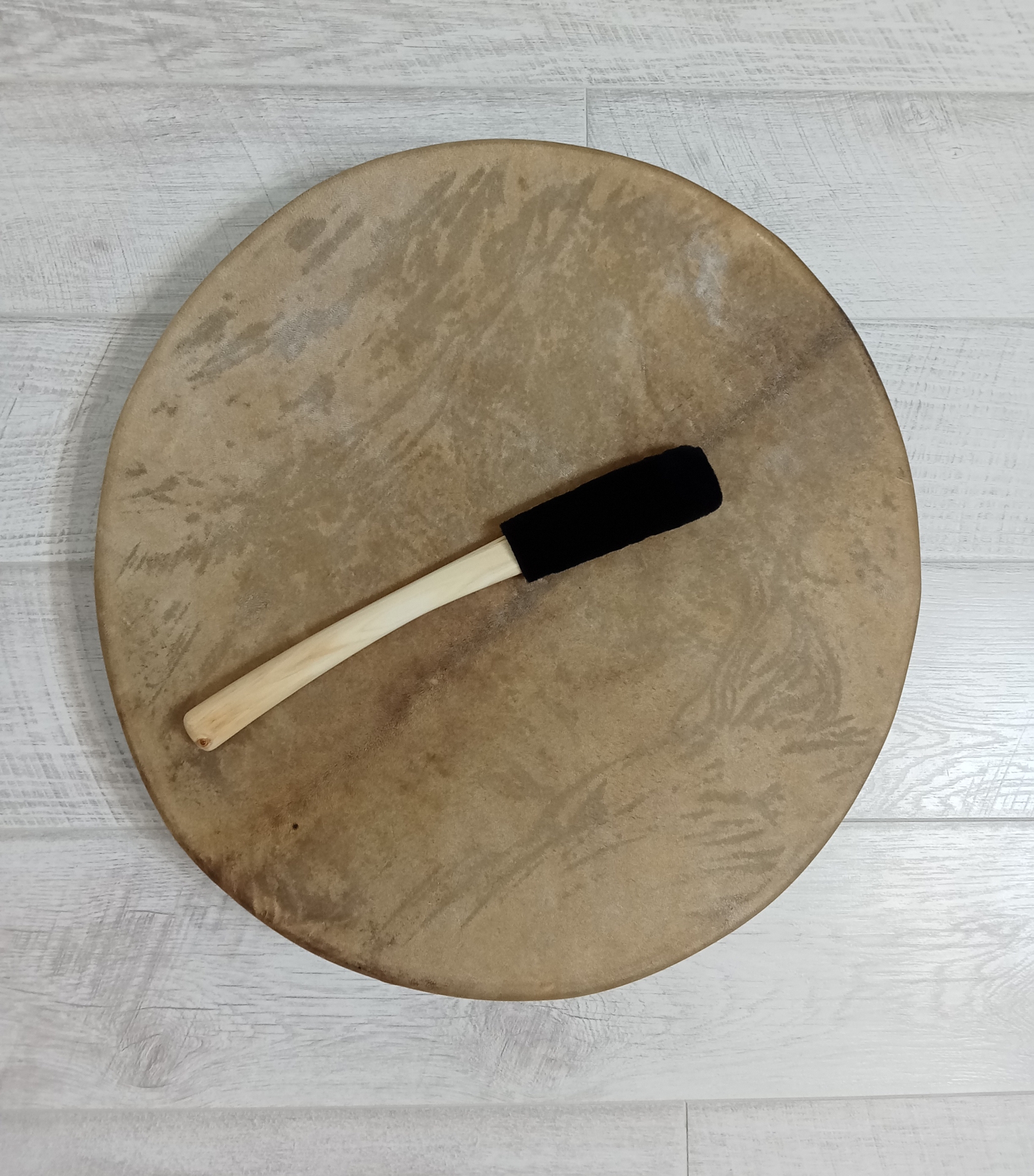 The first tambourine is lumpy) - My, Tambourine, Leather products, Wood products, Natural leather, Hobby, Error, Longpost, Needlework without process