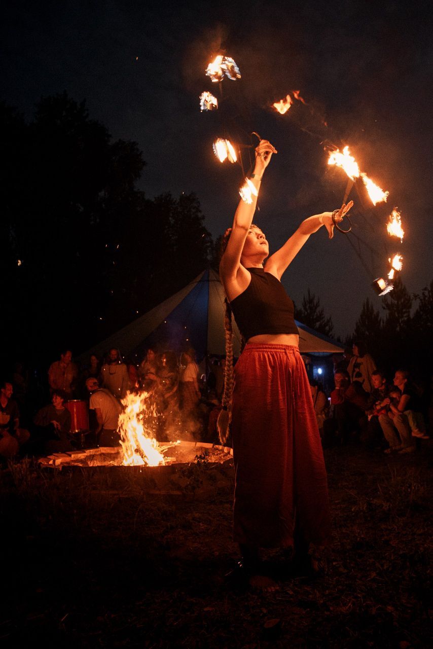 Fire jam at the Native People festival - My, Fire, Show, Longpost