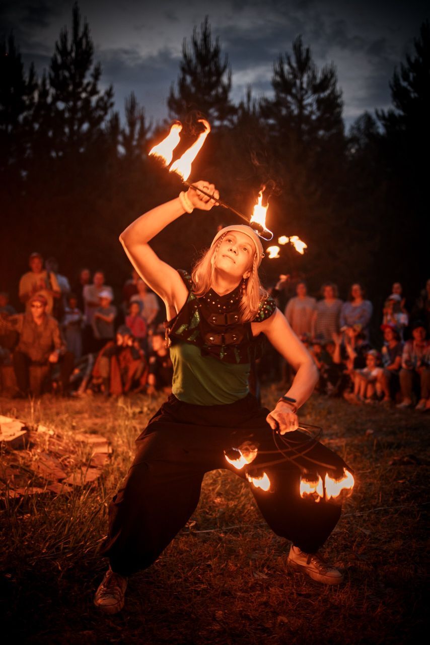 Fire jam at the Native People festival - My, Fire, Show, Longpost