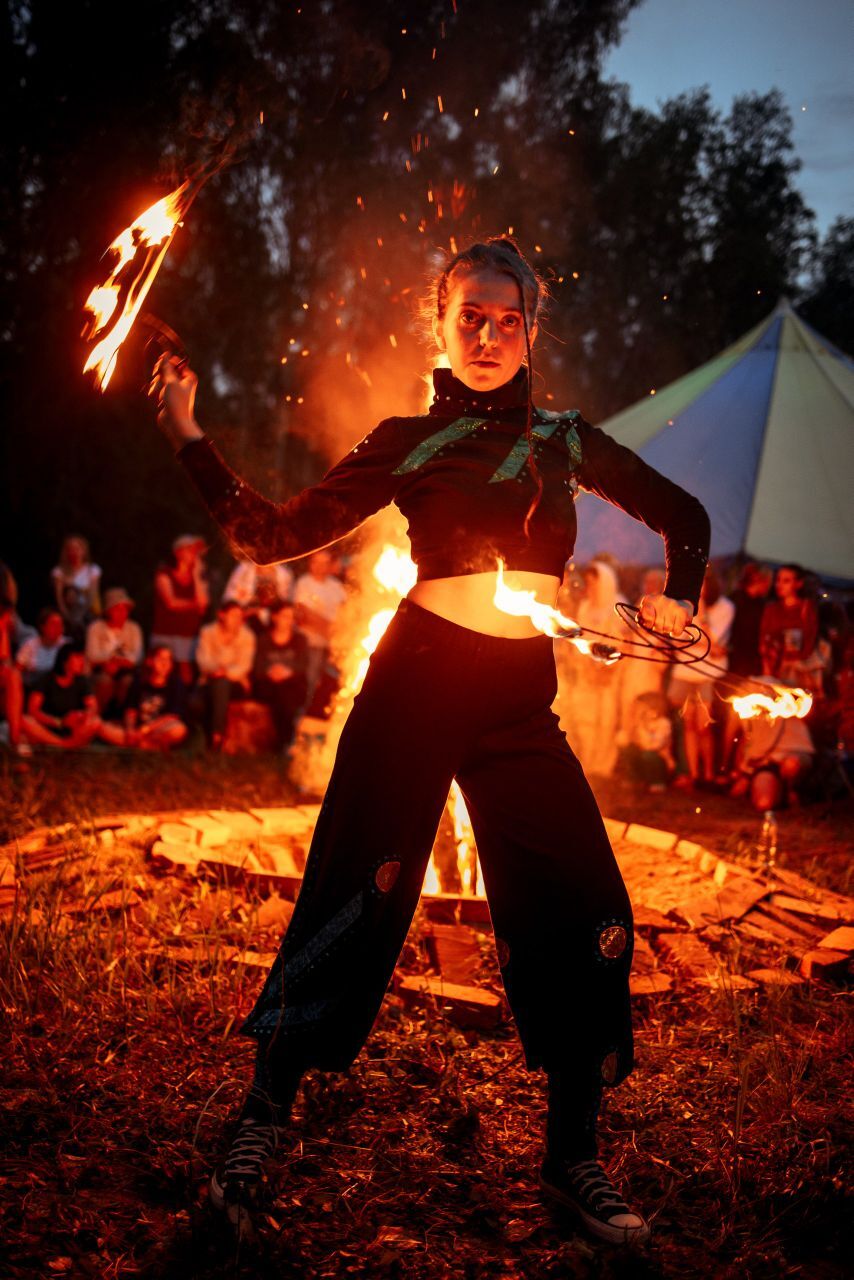 Fire jam at the Native People festival - My, Fire, Show, Longpost