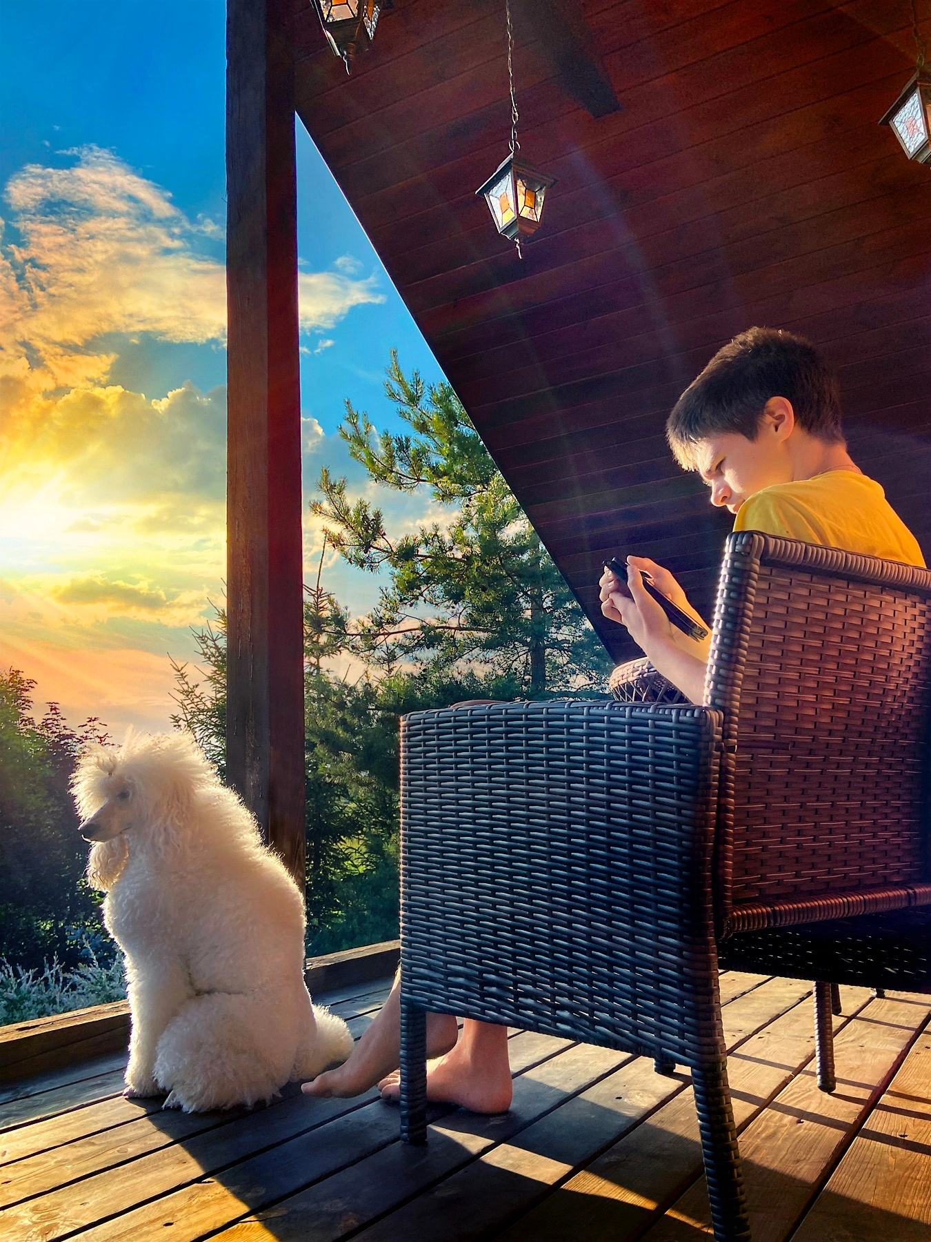 Question about the balcony - My, Balcony, The photo, Sunset, Longpost