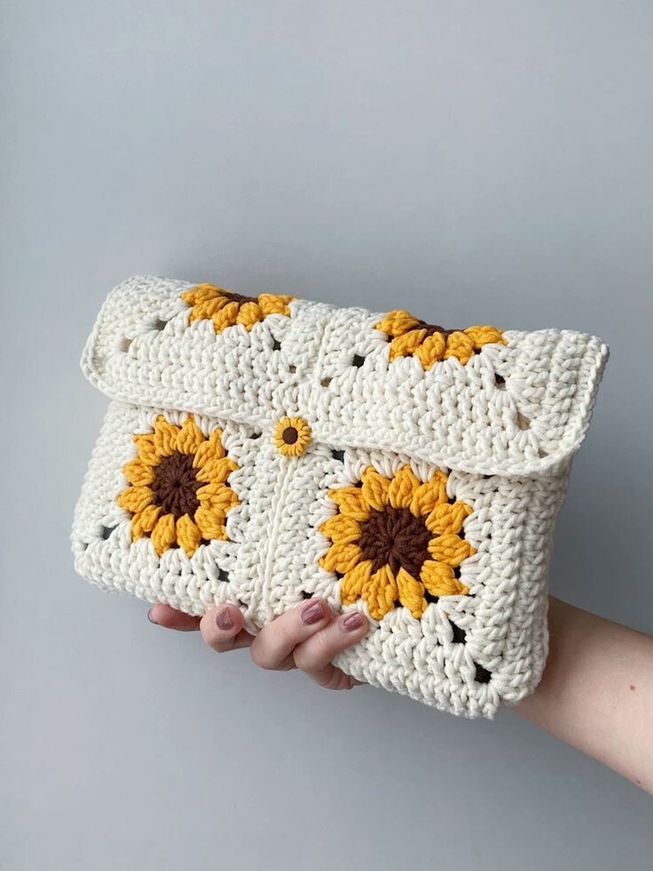 Interesting product ideas based on sunflower motifs - Cloth, Style, Fashion, Idea, Knitting, Scheme, With your own hands, Crochet, Sunflower, Master Class, Longpost, Needlework without process