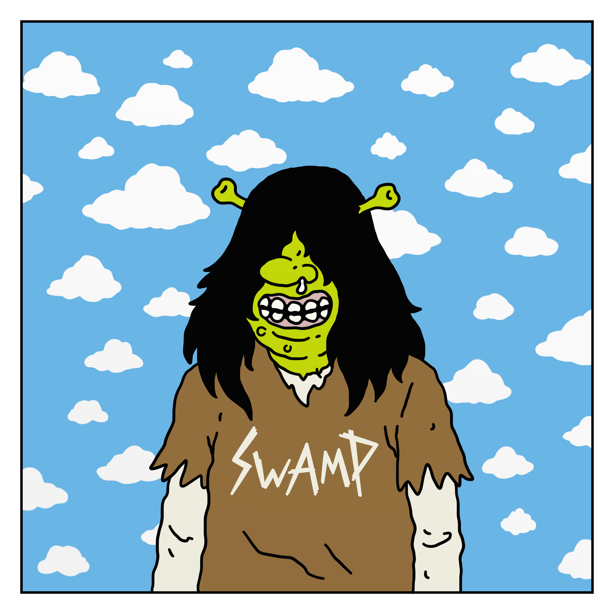 Metal Shrek - Шрек, Картинки, Рисунок, Рисование, Арт