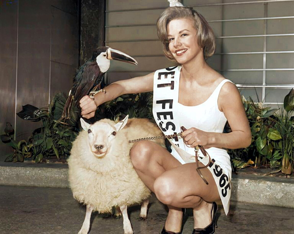 Miss Sausage or the strangest beauty contests of the last century. 15 colorized photographs - My, Old photo, Colorization, Historical photo, The photo, Beauty contest, Longpost