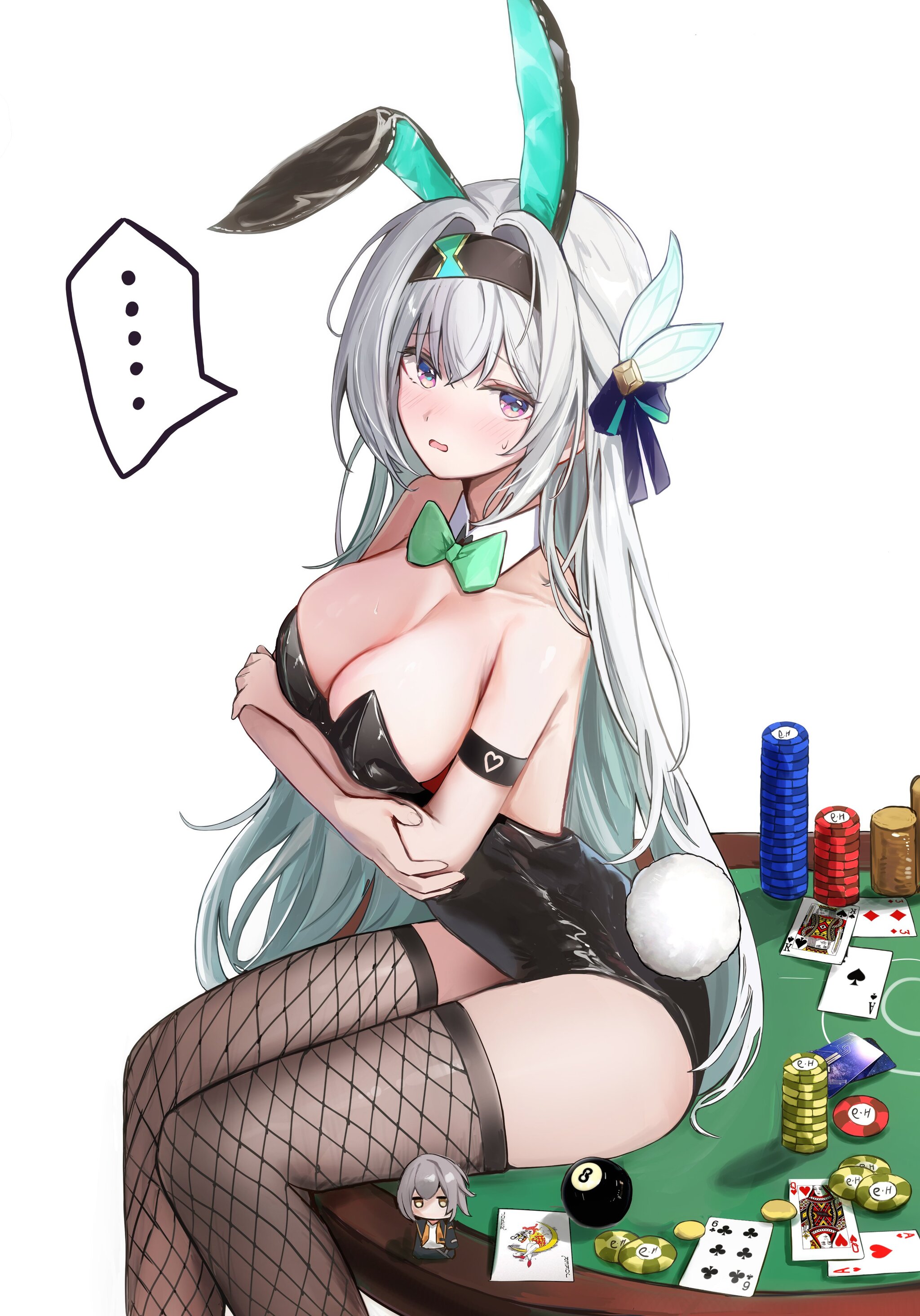 Bunny Hotaru - Anime art, Anime, Firefly (Honkai: Star Rail), Honkai: Star Rail, Bunnysuit, Chips