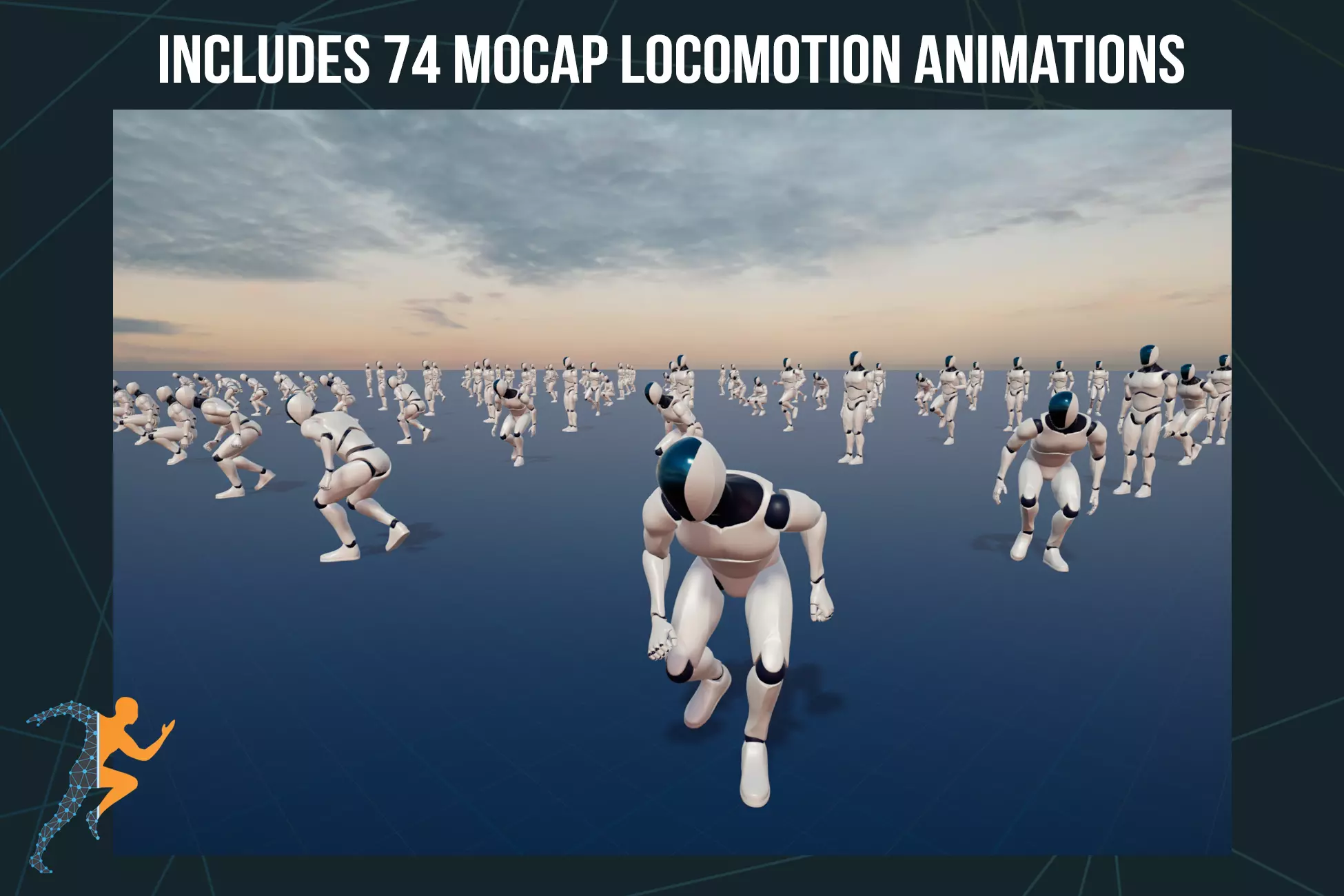 Omni Animation - Core Locomotion Pack distribution on asset store Unity - Development of, Distribution, Gamedev, Indie game, Unity, Unity3d, Asset store, Asset, 3D, Animation