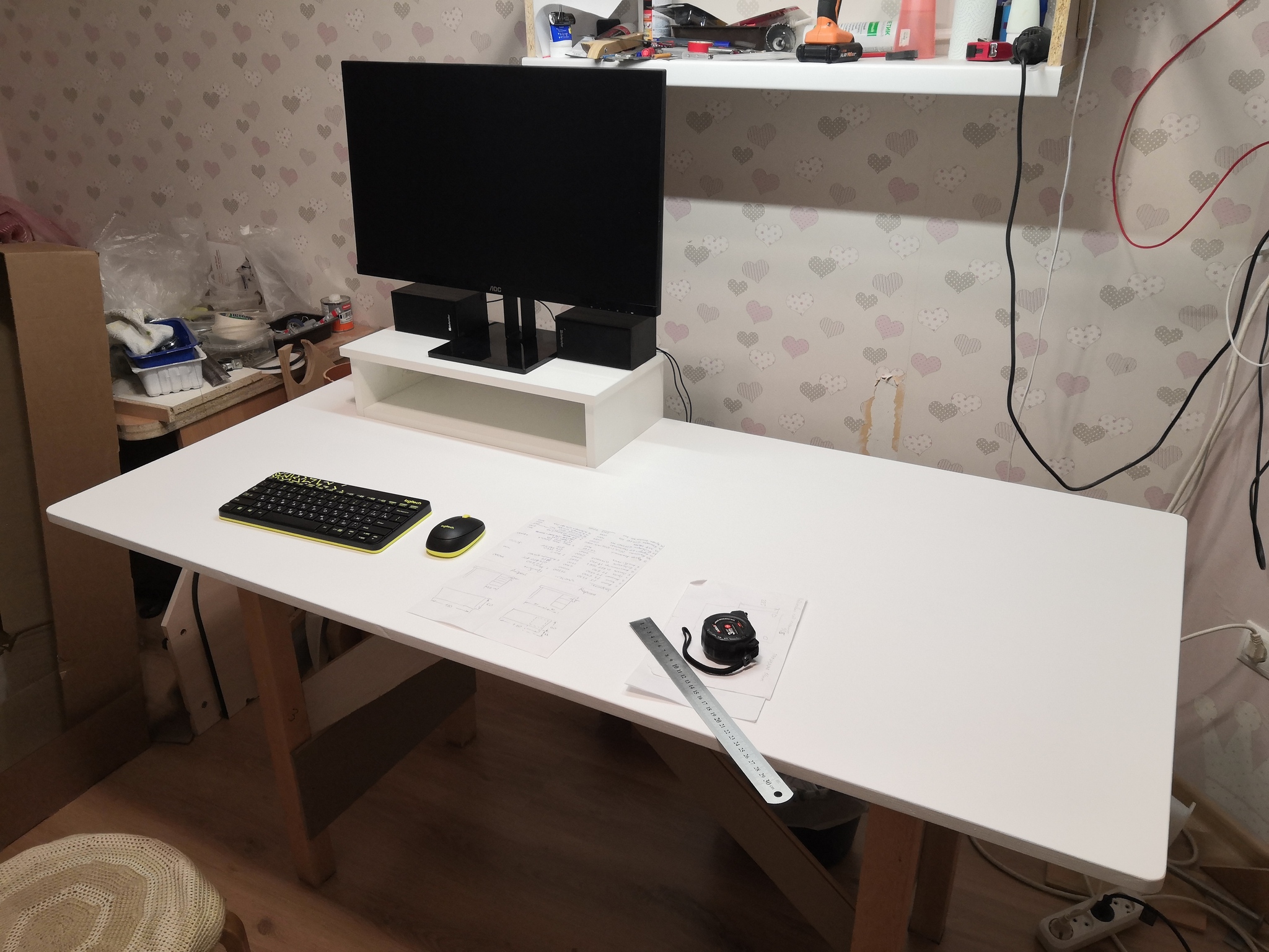 Workplace for a little artist - My, Dream, Graphics tablet, Happiness, Joy, Good mood, A life, Longpost