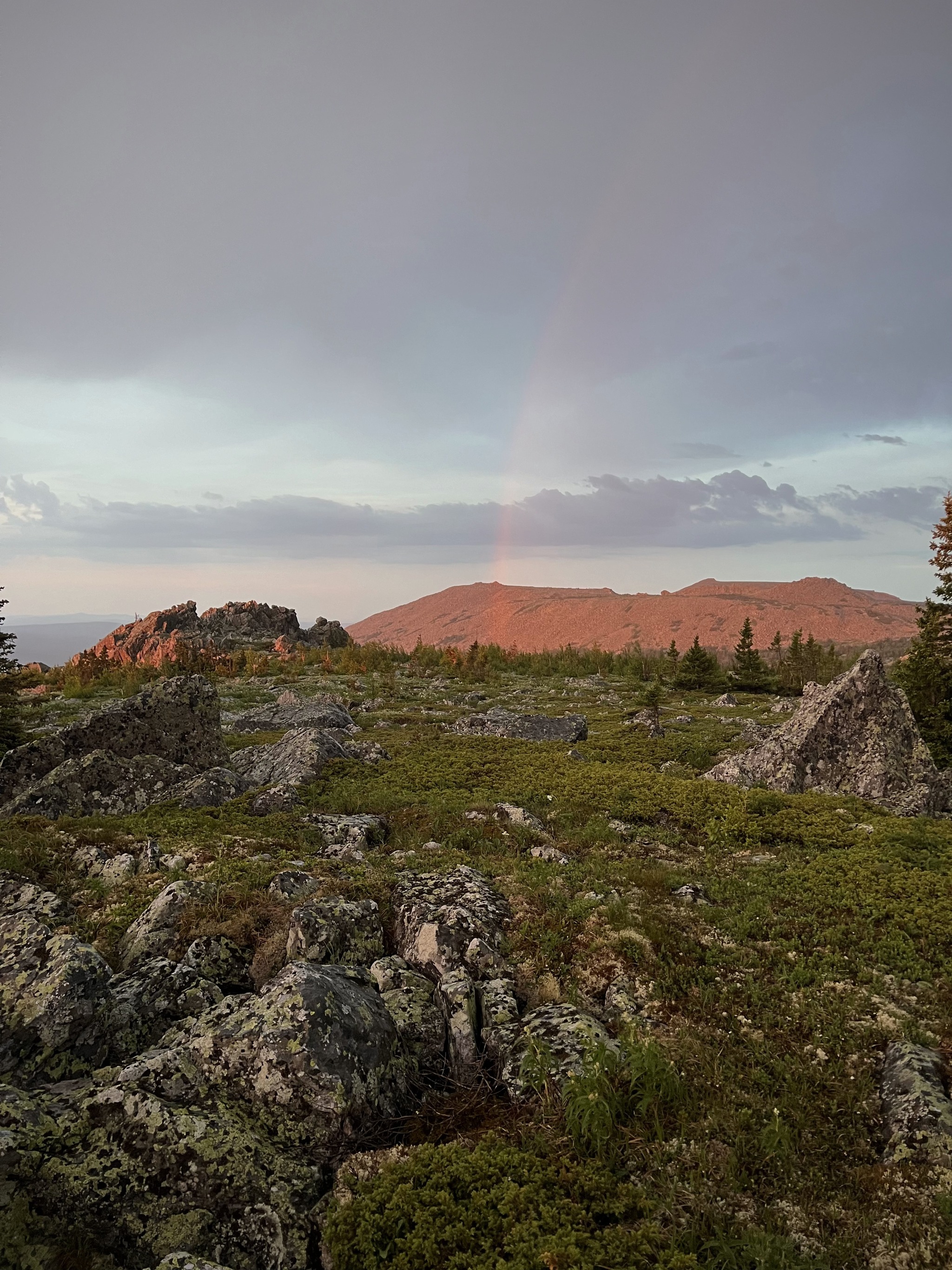 Have you seen the sunset in a thunderstorm? - My, Travel across Russia, Southern Urals, Ural mountains, The photo, Sunset, Sunrises and sunsets, Mountain tourism, Hike, The rocks, Longpost