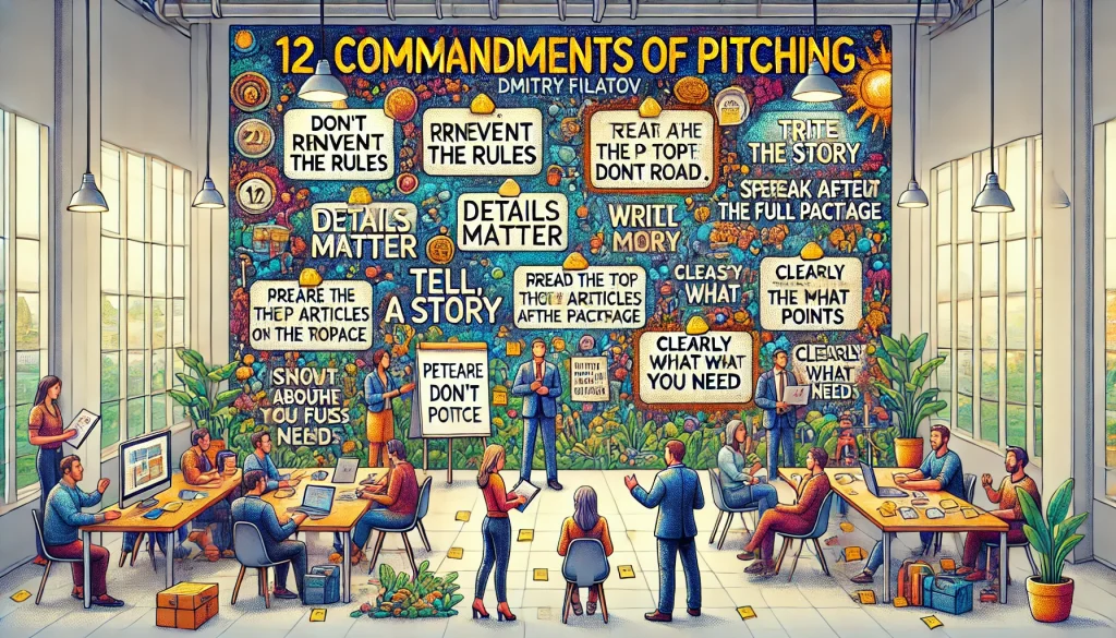 12 Commandments of Successful Pitching - My, Business, Accelerator, Gamedev, Video, Youtube, Longpost