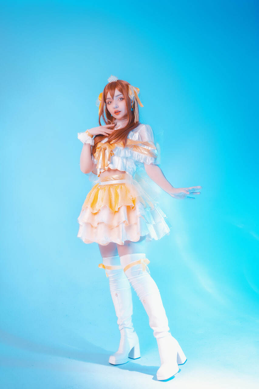 Photos in the form of Kunikida Hanamaru from the anime “Love Live! Sunshine!!” - My, Cosplayers, Cosplay, Girls, The photo, Anime, Kunikida hanamaru, Love live! School idol project, Longpost