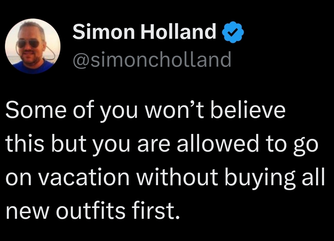 Obvious-incredible - Twitter, Screenshot, Vacation, Cloth