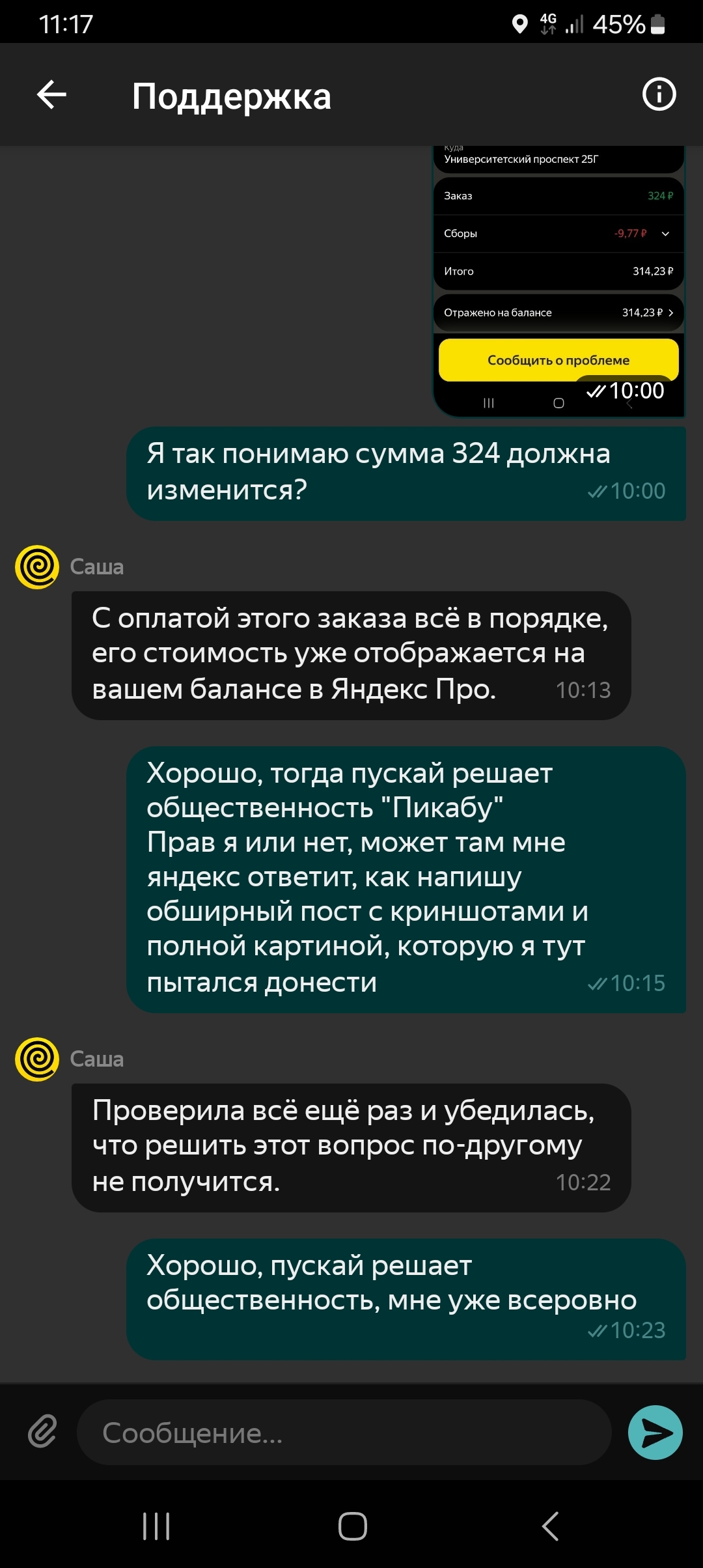 О технической поддержке Яндекс доставка - Моё, Курьер, Доставка, Яндекс, Служба поддержки, Доставка еды, Яндекс Доставка, Сервис, Жалоба, Длиннопост, Скриншот, Клиенты, Мат, Не нерм лексика