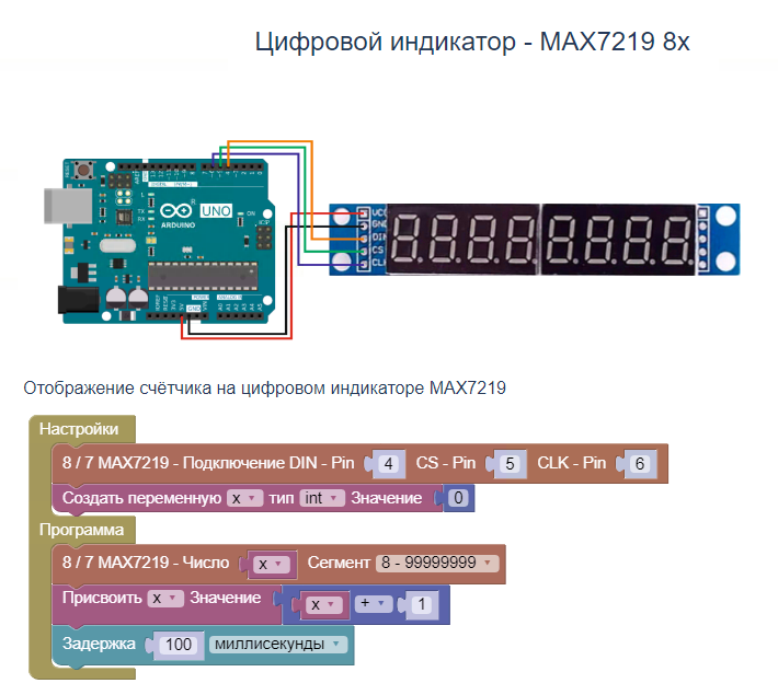 Digital indicator - MAX7219 8x - My, Youtube, Video VK, Arduino, Ardublock, Vertical video, Video