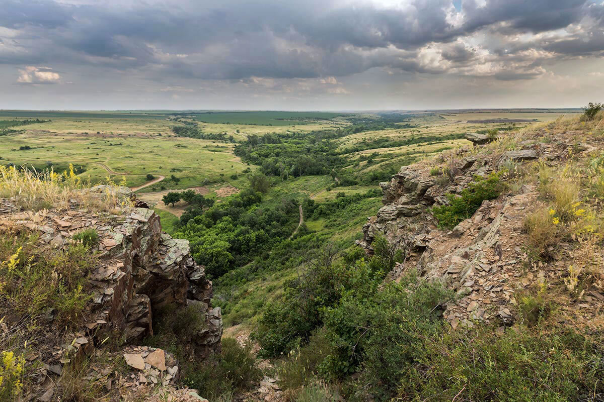 Степная скала - Моё, Ростовская область, Степь, Пейзаж, Фотография