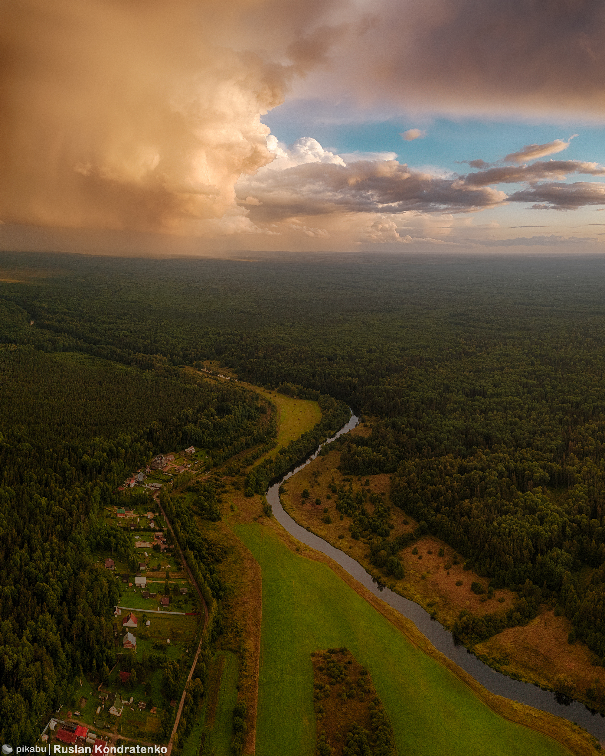 Above the Oredezh River - My, Oredezh, Leningrad region, Aerial photography, Dji, The photo, Longpost