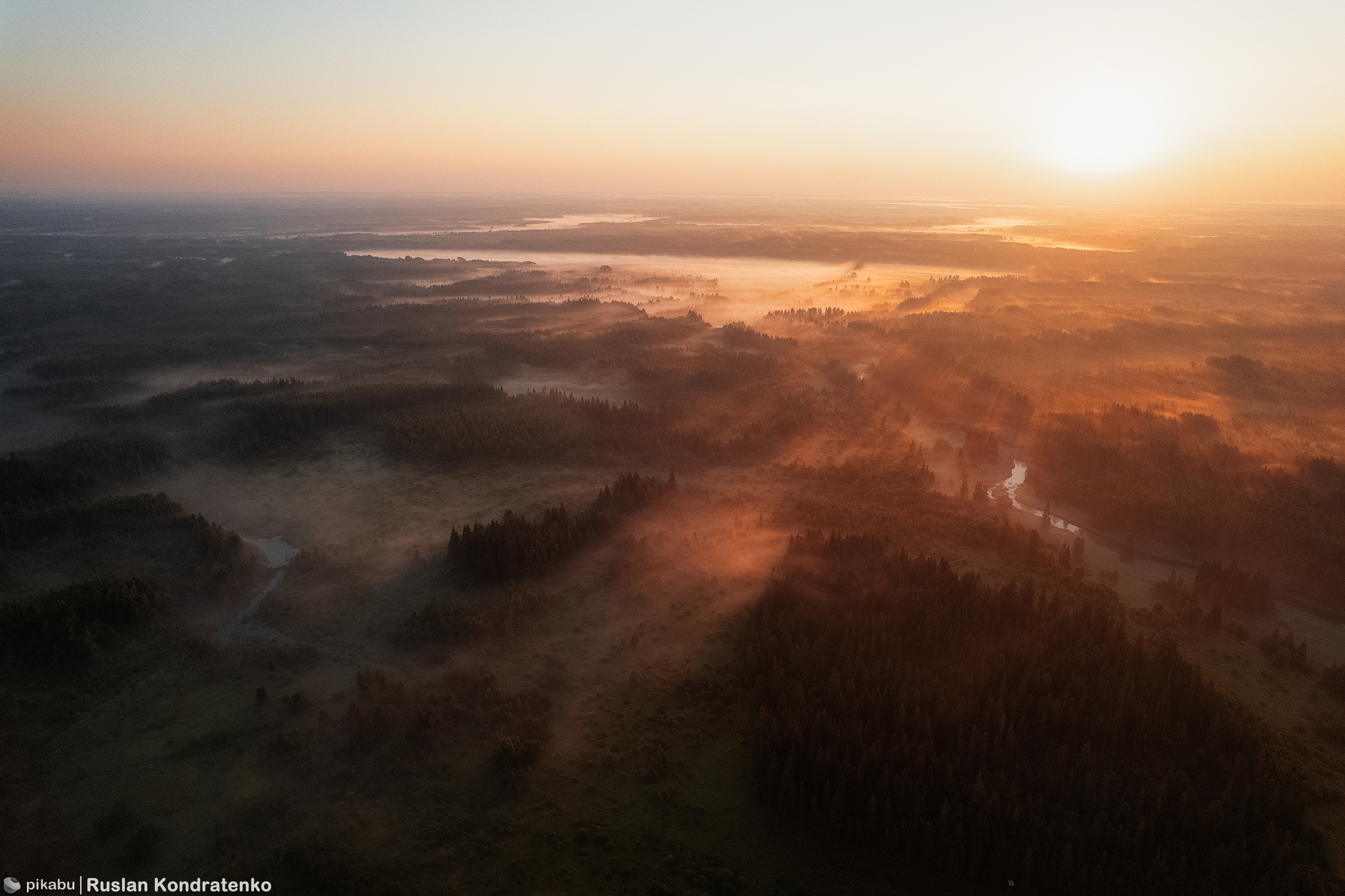 Above the Lemovzha River - My, Dji, Aerial photography, The photo, Leningrad region, River, Landscape, Longpost