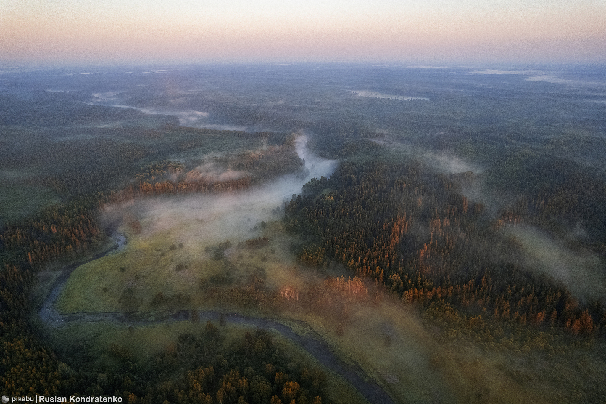 Above the Lemovzha River - My, Dji, Aerial photography, The photo, Leningrad region, River, Landscape, Longpost