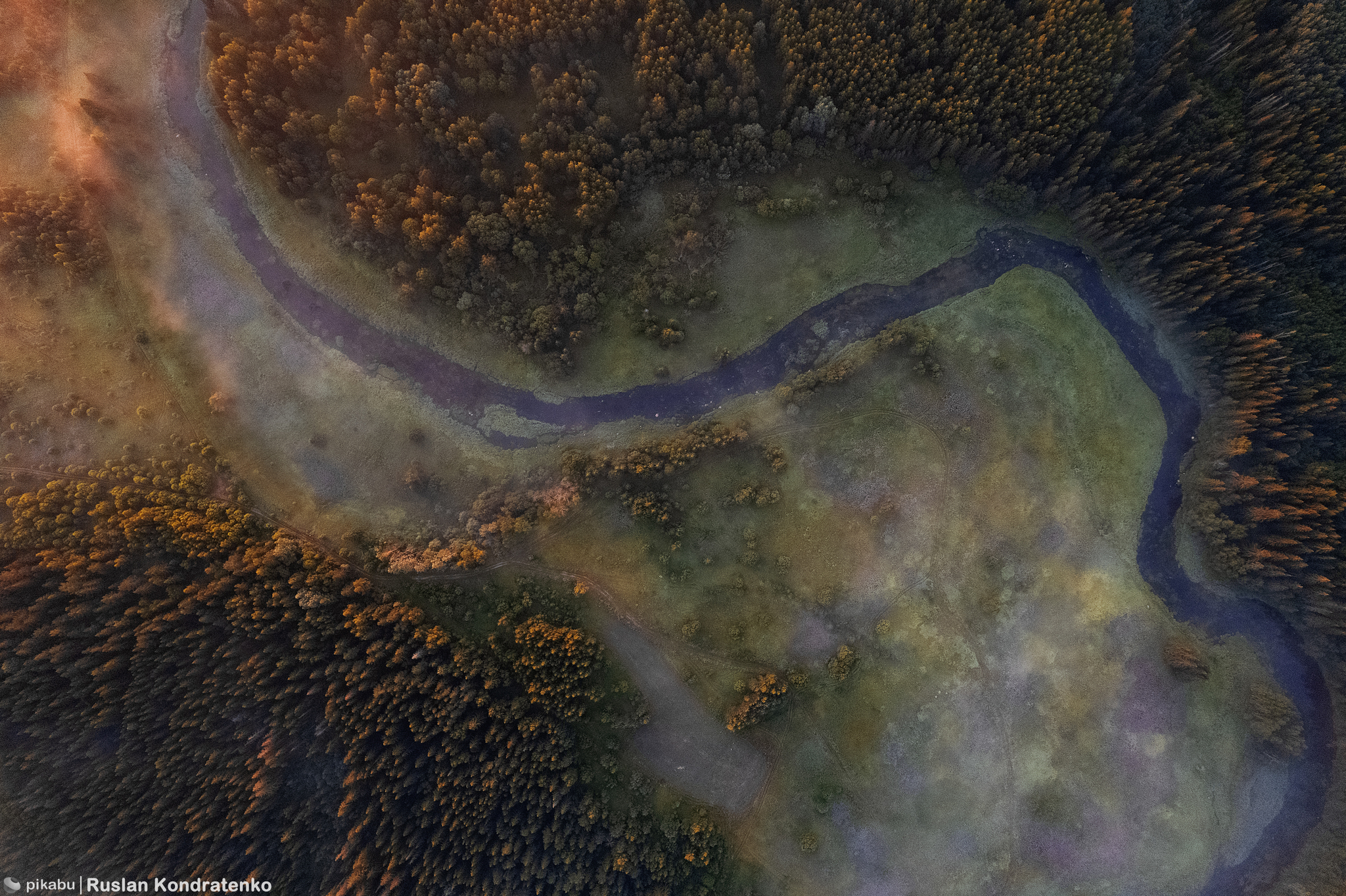 Above the Lemovzha River - My, Dji, Aerial photography, The photo, Leningrad region, River, Landscape, Longpost