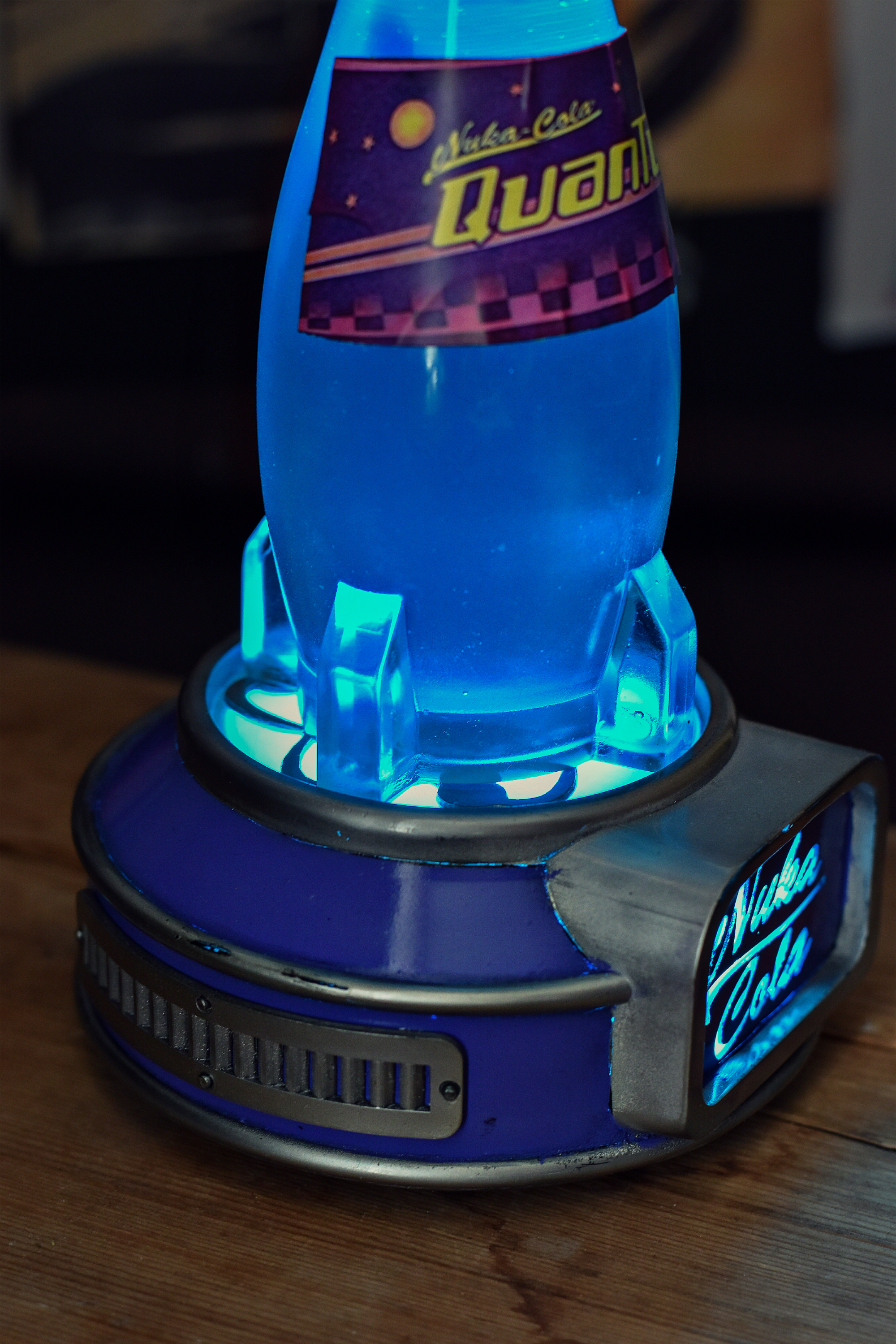 Nuka-Cola Quantum lamp - My, 3D печать, 3D modeling, With your own hands, Fallout, Nuka Cola, Nuka Cola quantum, Computer games, Merch, Electronics, Models, Craft, Video, Vertical video, Longpost, Needlework without process