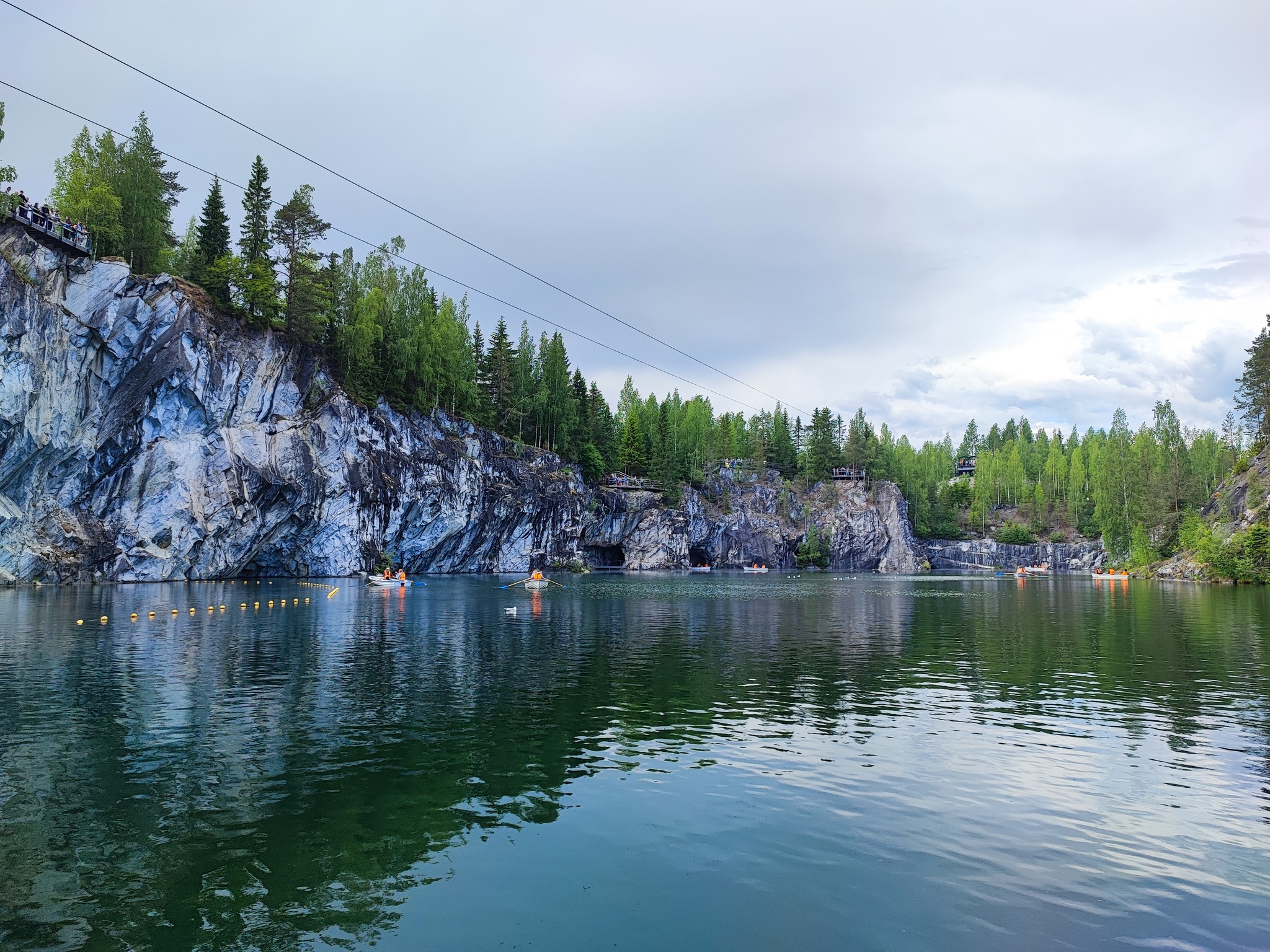 Landscapes of Ruskeala - My, Ruskeala, Карелия, Travel across Russia, The nature of Russia, Lake, Marble quarry, Longpost