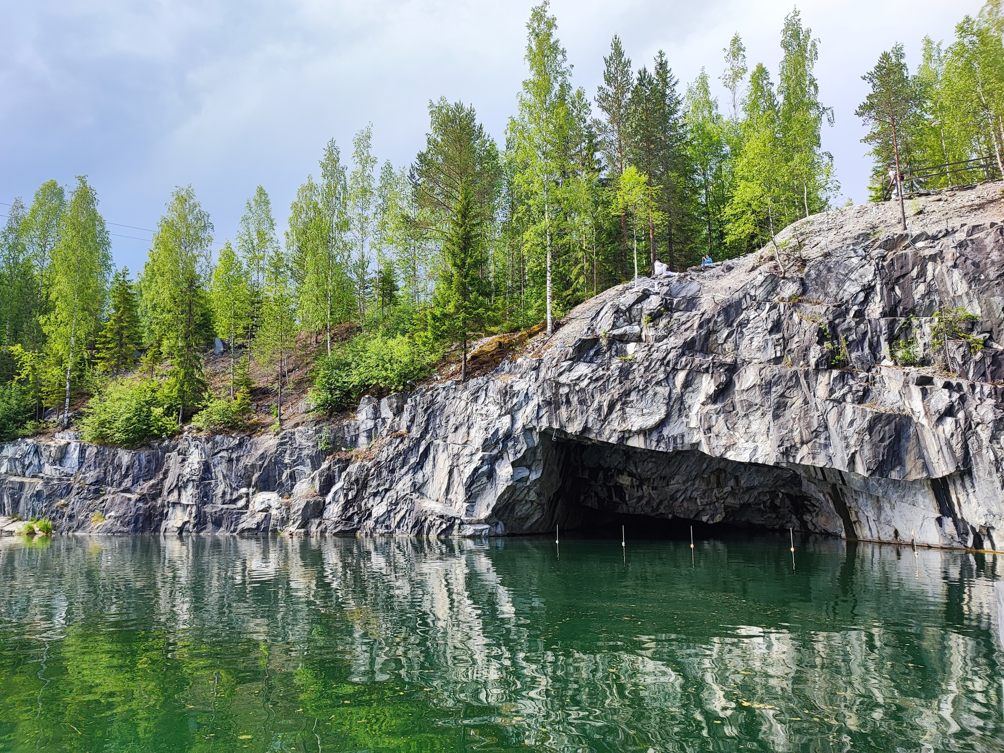 Landscapes of Ruskeala - My, Ruskeala, Карелия, Travel across Russia, The nature of Russia, Lake, Marble quarry, Longpost