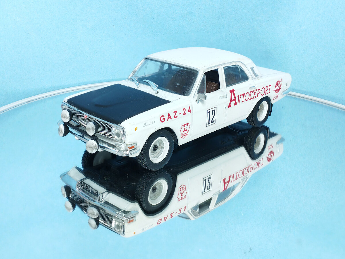 GAZ-24 Volga Rally. Creating a 1:43 scale model - My, Collecting, Modeling, Scale model, Collection, Gaz-24 Volga, Rally, Stand modeling, the USSR, Deagostini, Serzhik Modelist, 1:43, 3D modeling, 3D printer, 3D печать, Anycubic Photon, Longpost