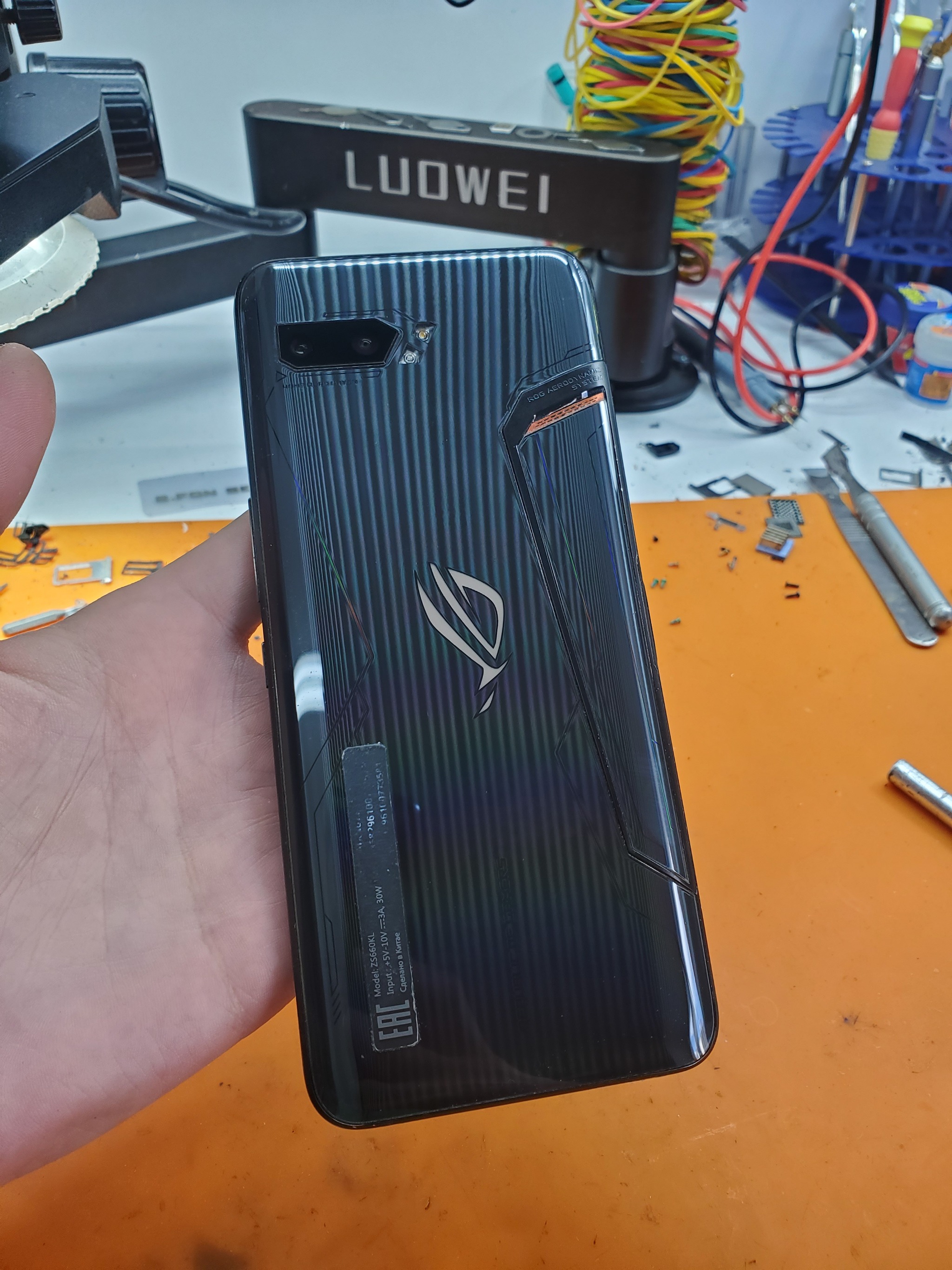 Old, but not useless. Asus RogPhone 2 does not turn on, reboots and other joys - My, Moscow, Repair of equipment, Asus RoG, Rebolling, Bga, Expensive, Longpost