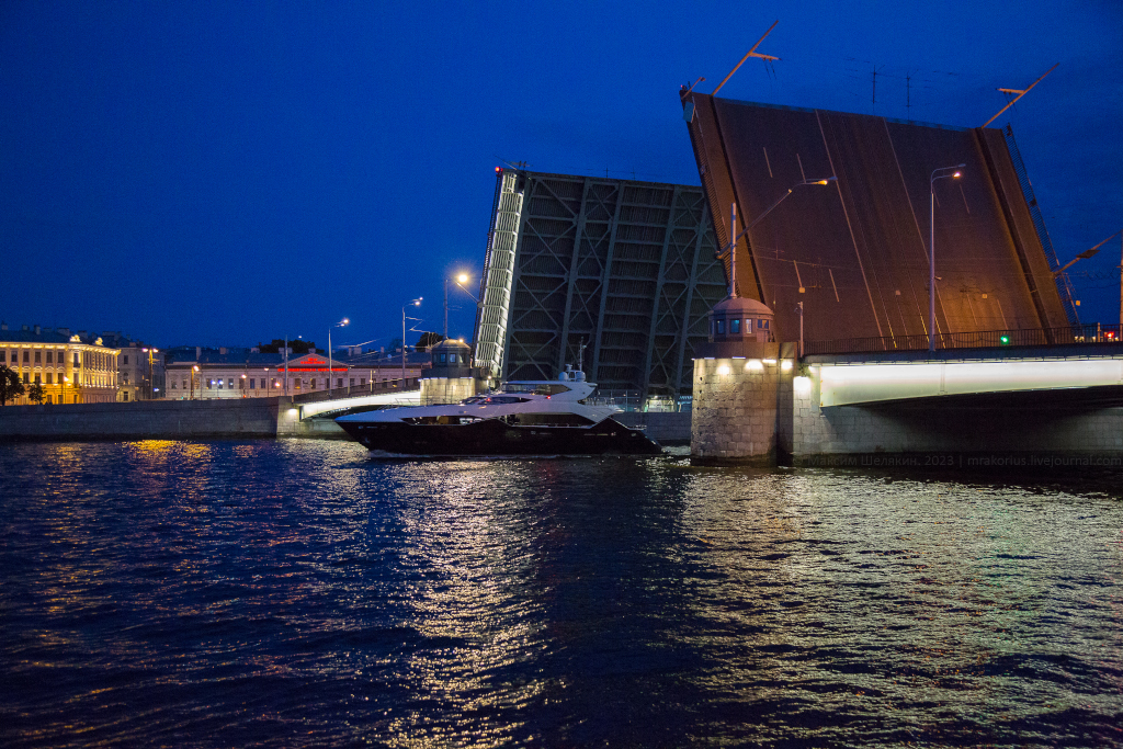 Raising the Tuchkov Bridge in St. Petersburg - My, Saint Petersburg, Bridge, Longpost