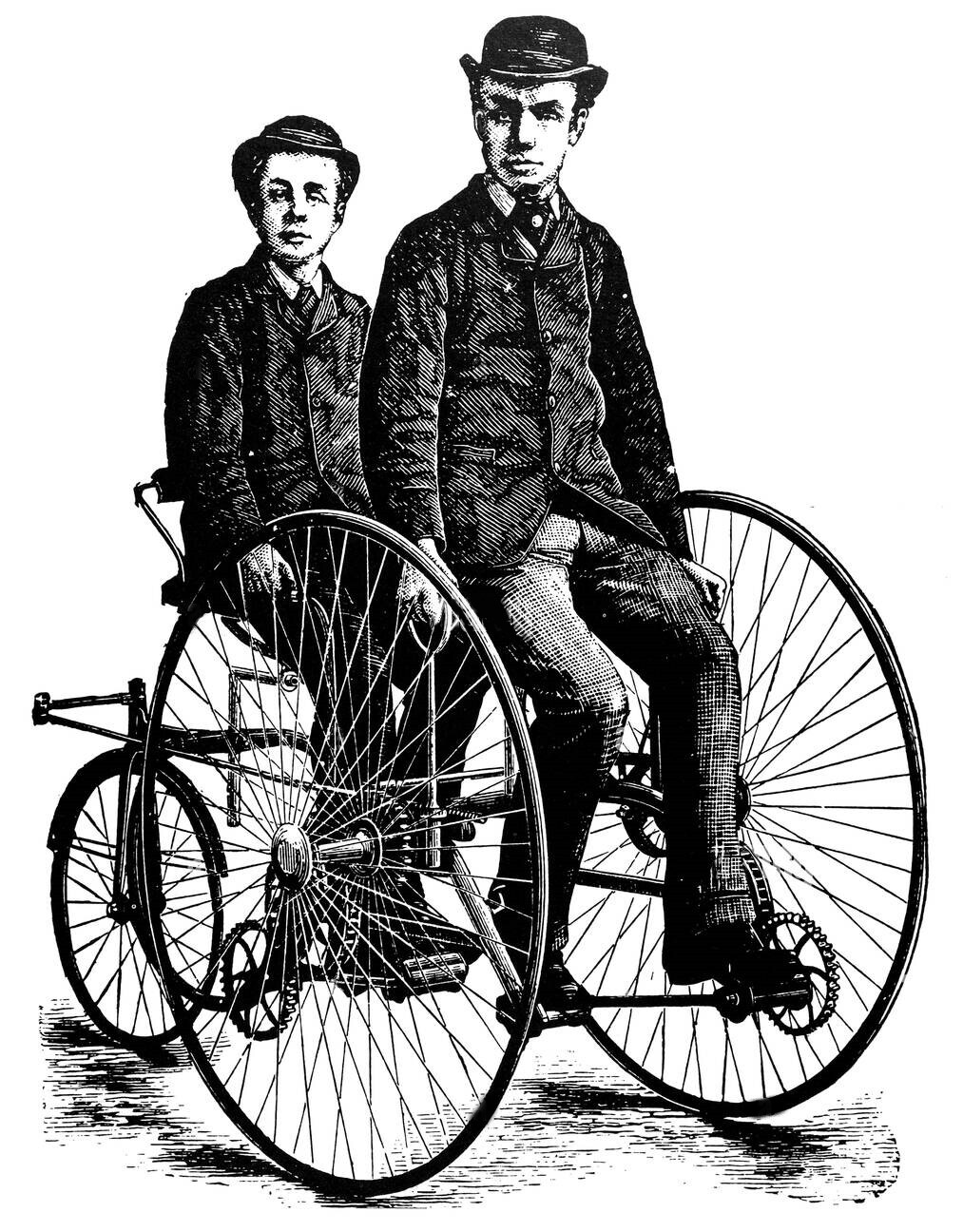 Bicycle (tricycle) 1888 - A bike, Unusual, Technologies, Rarity, Inventions, Longpost