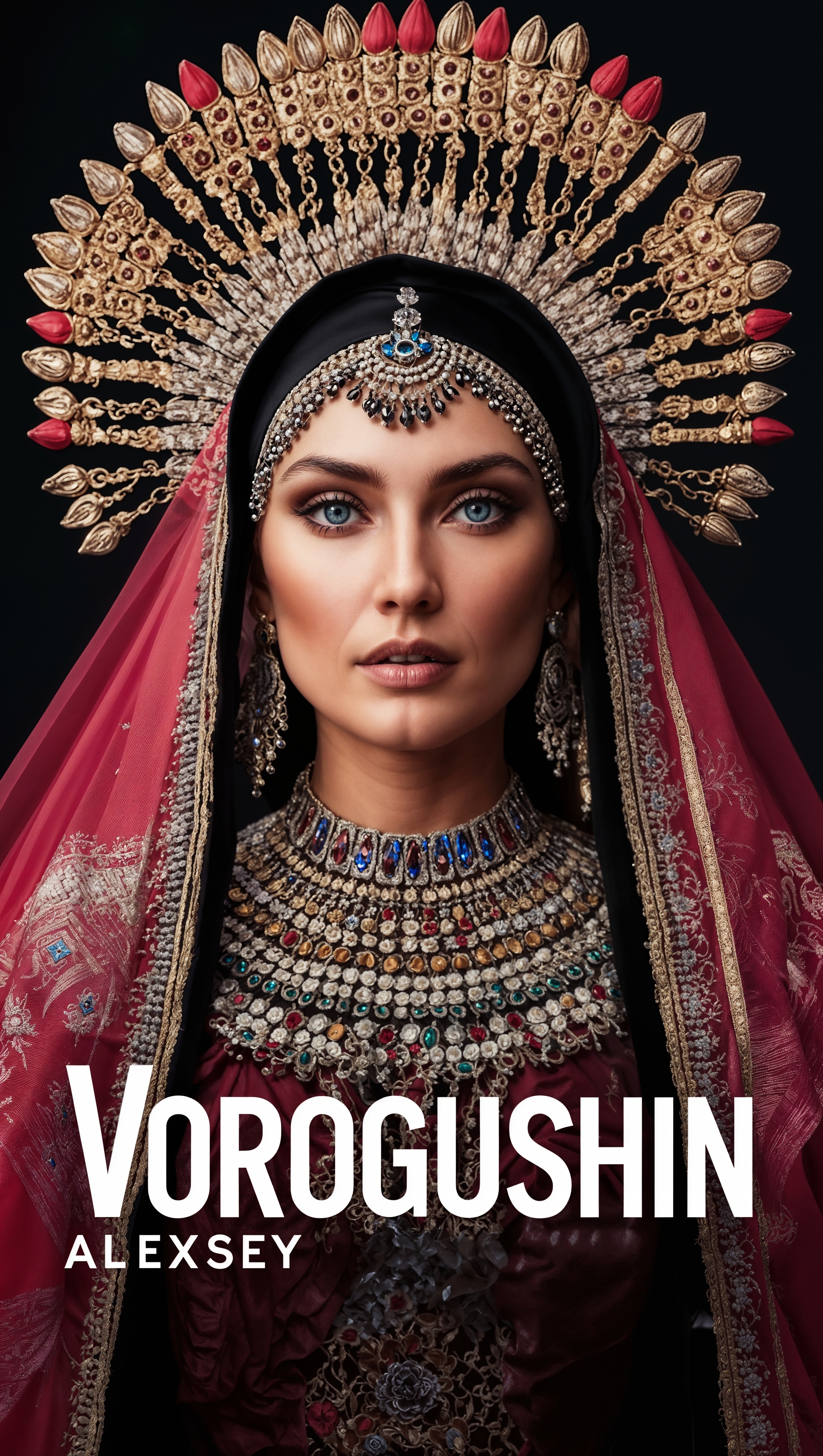 Ai-artist: Vorogushin Alexey Gennadievich. Beautiful girl in ethnic jewelry. Neuroartist - My, Нейронные сети, Phone wallpaper, Art, Neural network art, Artist, Digital, Dall-e, Desktop wallpaper, Computer graphics, 2D, Girls, Midjourney, Art, Modern Art, The photo, Stable diffusion