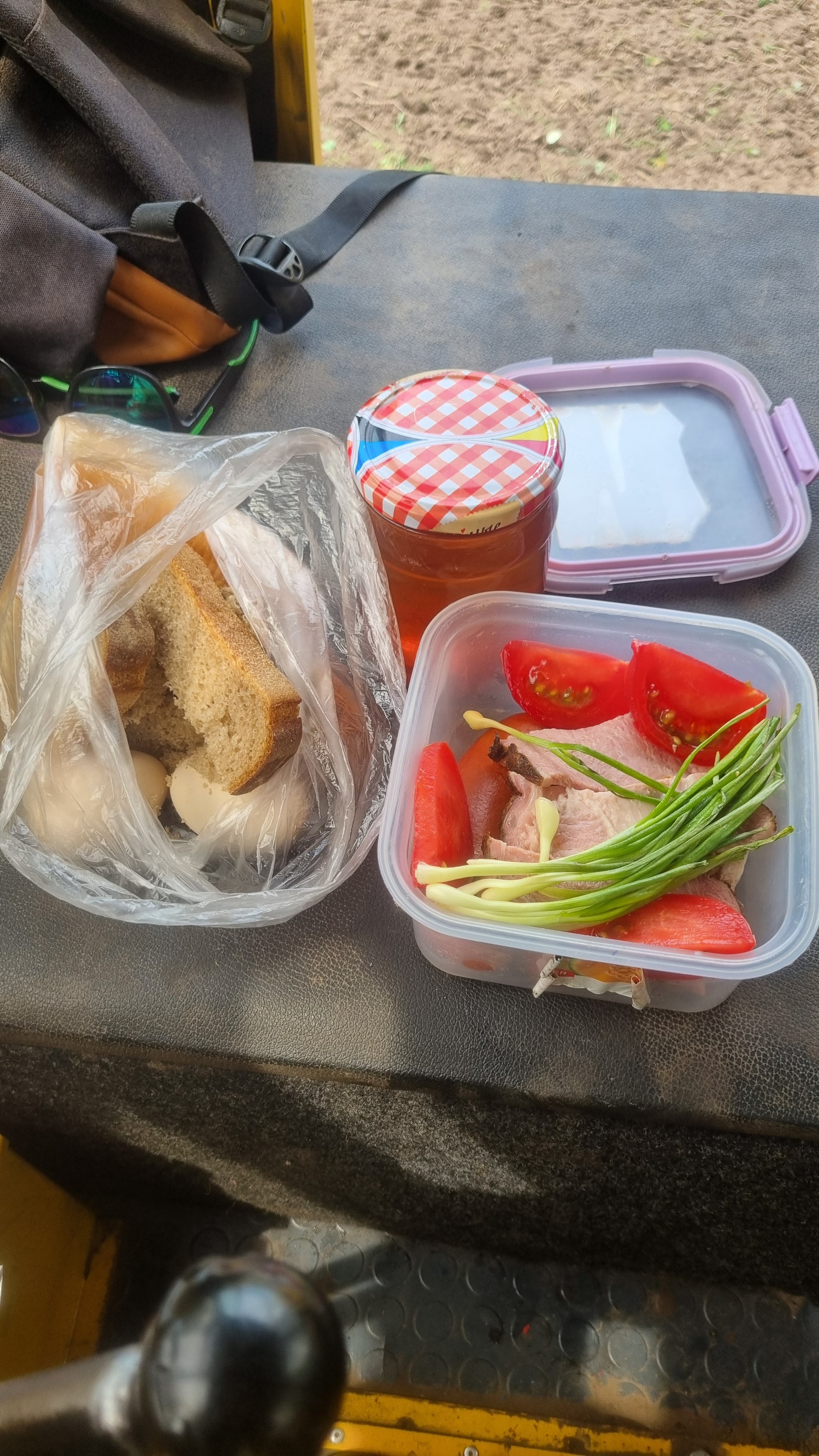 Tractor driver's lunch - My, Food, Tractor, Village, The photo, Longpost