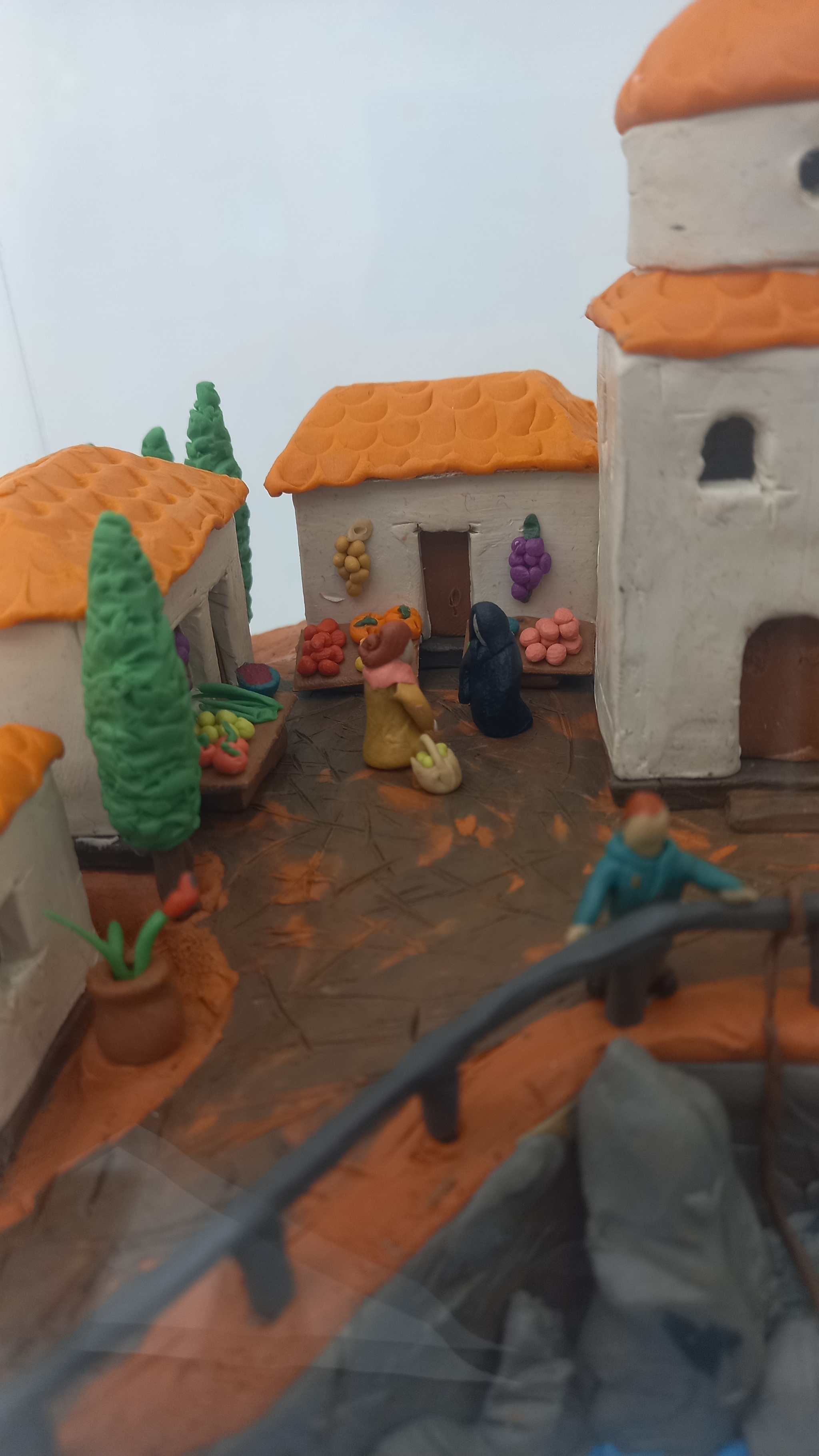 Little man in a big world - My, Exhibition, Microworld, Plasticine world, Longpost